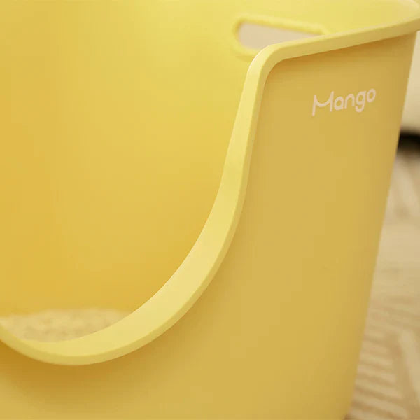 Premium Mango Wood Cat Litter Box Tray - Open Design for Small & Medium Cats | Comfortable & Easy Access | Perfect for Home, Apartment, or Travel Use