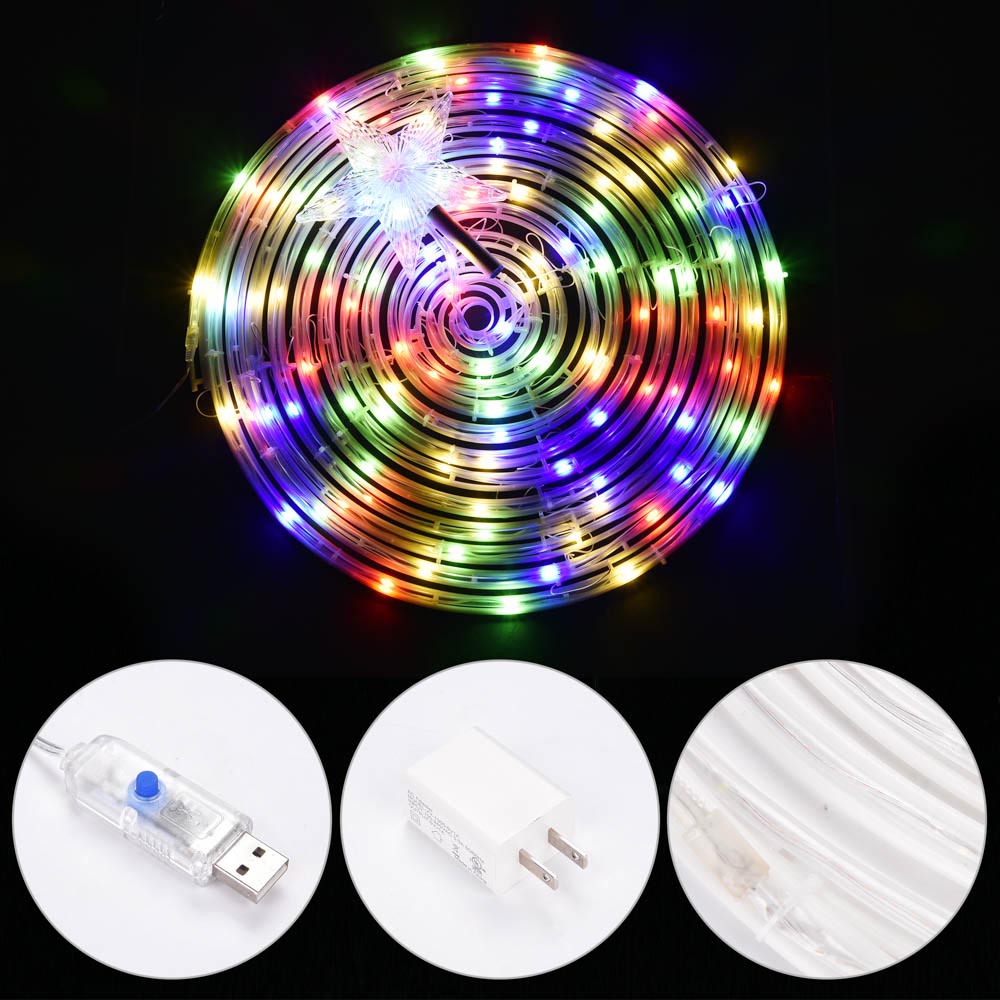 5ft LED Spiral Christmas Tree - USB Powered Holiday Decor for Home, Office & Party | TheLAShop