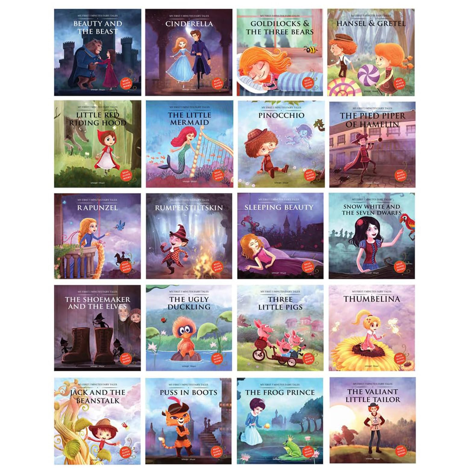 My First Five Minutes Fairy Tales Box Set - 20 Abridged & Retold Children's Books | Perfect Gift for Kids, Bedtime Stories & Early Reading Development
