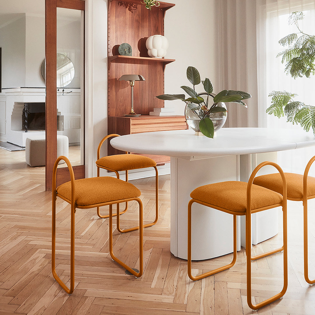 AYTM Angui Chair - Modern Ergonomic Lounge Chair for Living Room, Office & Reading - Comfortable Mid-Century Design with Wooden Legs