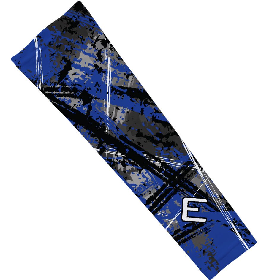 Wicked Blue Arm Sleeve - Compression Sleeve for Sports & Outdoor Activities | UV Protection & Muscle Support for Running, Basketball & Cycling