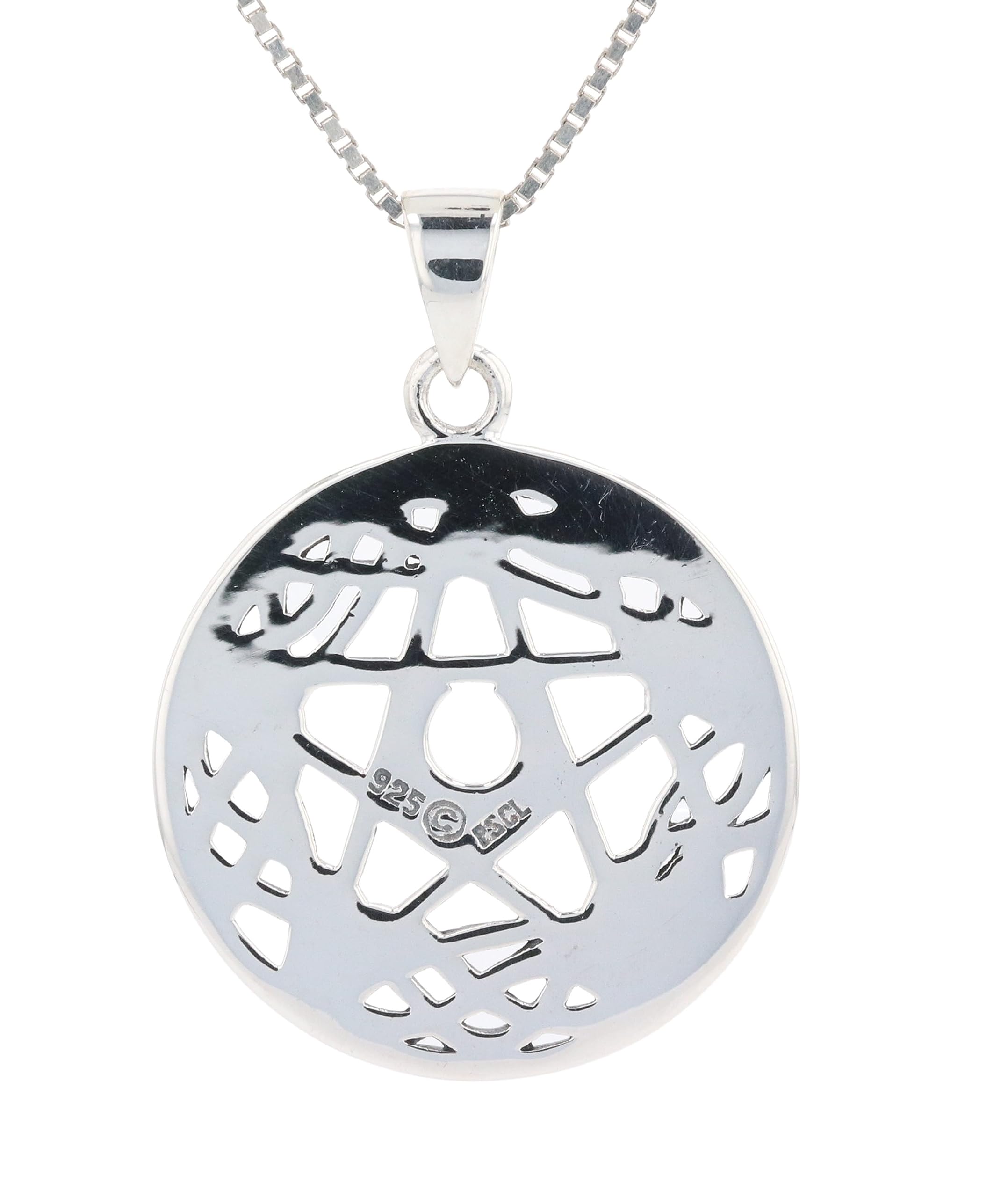 Celtic Pentacle Star Protection Sterling Silver Pendant Necklace 18