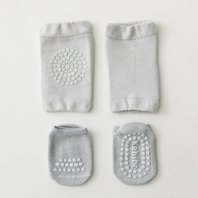 Baby Crawling Guard Set - Soft Knee & Elbow Pads for Toddlers Learning to Walk - Home Safety Protection for Hardwood Floors & Carpet