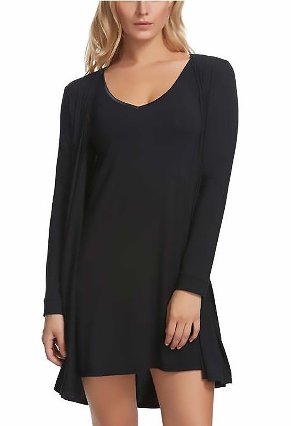 Felina Modal Tank Chemise & Wrap - Women’s Soft Loungewear Set | Breathable Pajama Sets for Women | Perfect for Sleepwear, Yoga & Relaxation at Home
