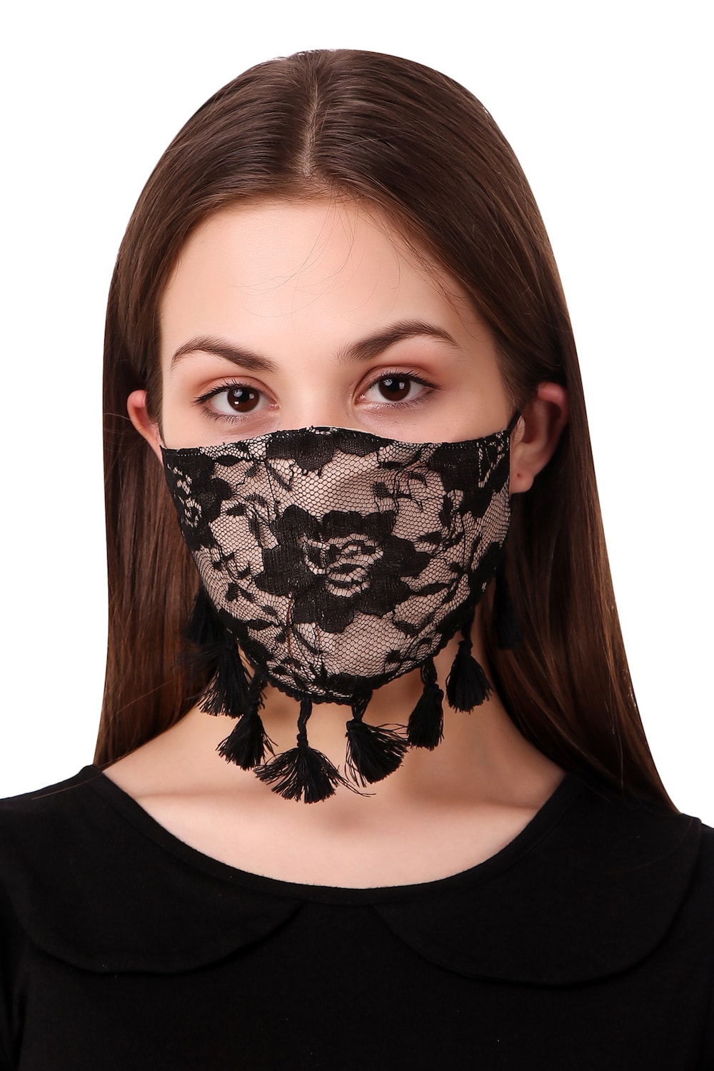 Elegant Floral Mesh Face Mask - Breathable & Stylish for Women - Perfect for Outdoor Activities, Parties, and Daily Wear