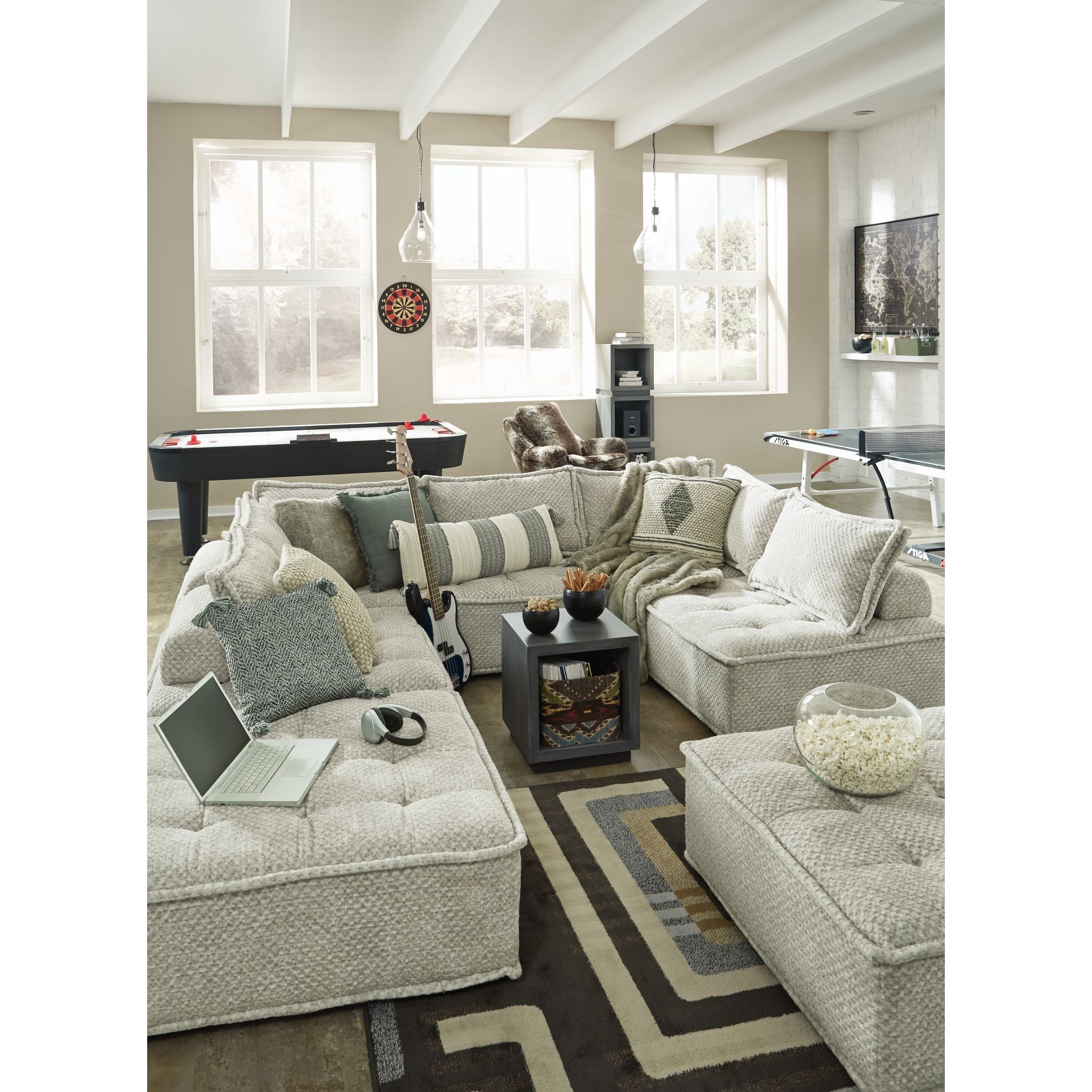 Stylish Bales Modular Accent Chair - Modern Living Room Furniture for Home Office & Lounge - Perfect for Small Spaces & Apartment Decor