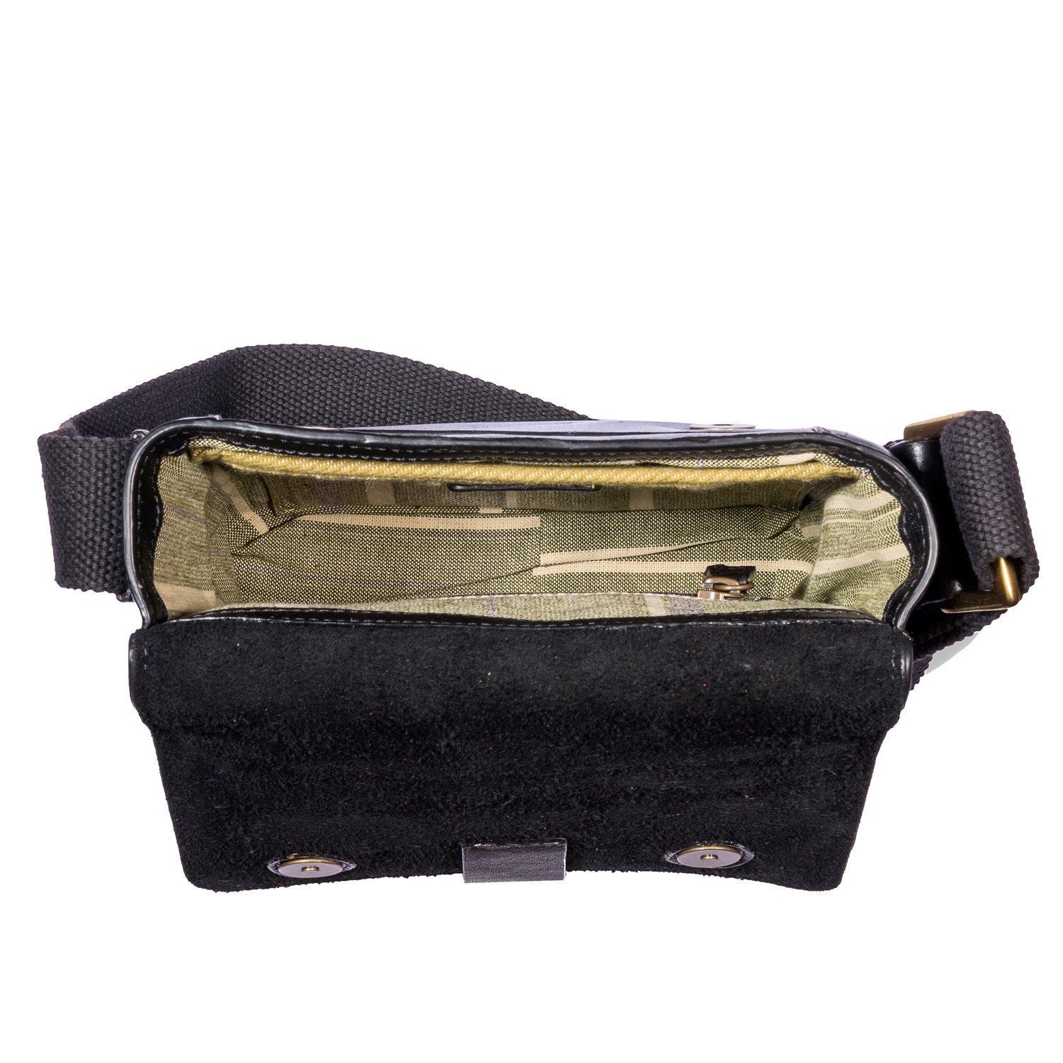 **Hidesign Aiden Genuine Leather Mini Crossbody Bag for Men & Women – Stylish Messenger & Travel Bag – Fits 10.5