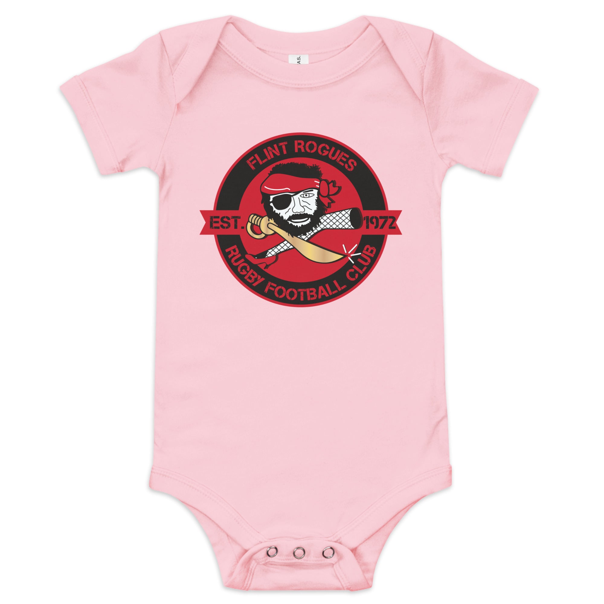 Flint Rogues RFC Baby Onesie - Soft Cotton Infant Bodysuit for Boys & Girls - Perfect for Playtime, Daycare & Family Outings