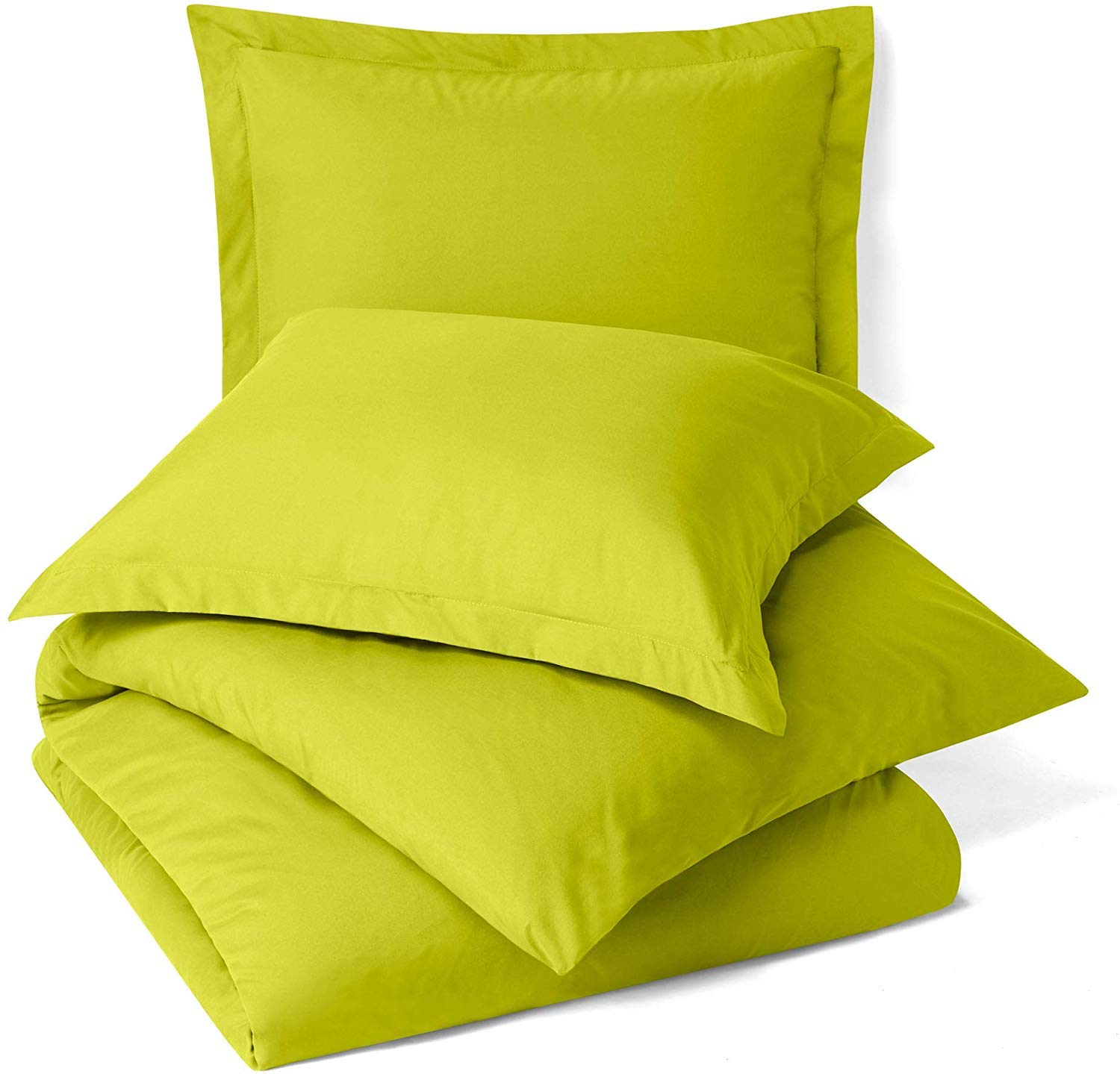 Premium 500 GSM Organic Cotton Bedding Set - 2 Piece Queen Size (1 Duvet Cover + 1 Comforter) | 1200 Thread Count, Solid Green | Ultra Soft & Breathable for All-Season Comfort - Perfect for Master Bedroom, Guest Room & Luxury Hotels