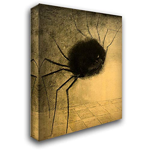 The Smiling Spider 20x24 Gallery Wrapped Canvas Art Print by Odilon Redon - Surreal Wall Decor for Living Room, Bedroom & Office