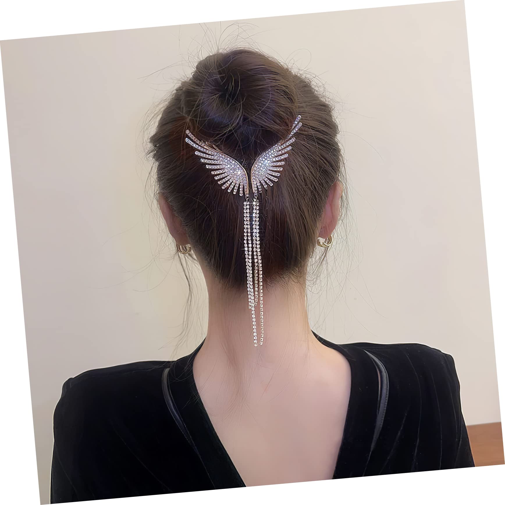 Stylish Diamond Ponytail Holders with Tassel Chain - Elegant Hair Accessories for Women | Perfect for Parties, Weddings & Everyday Fashion