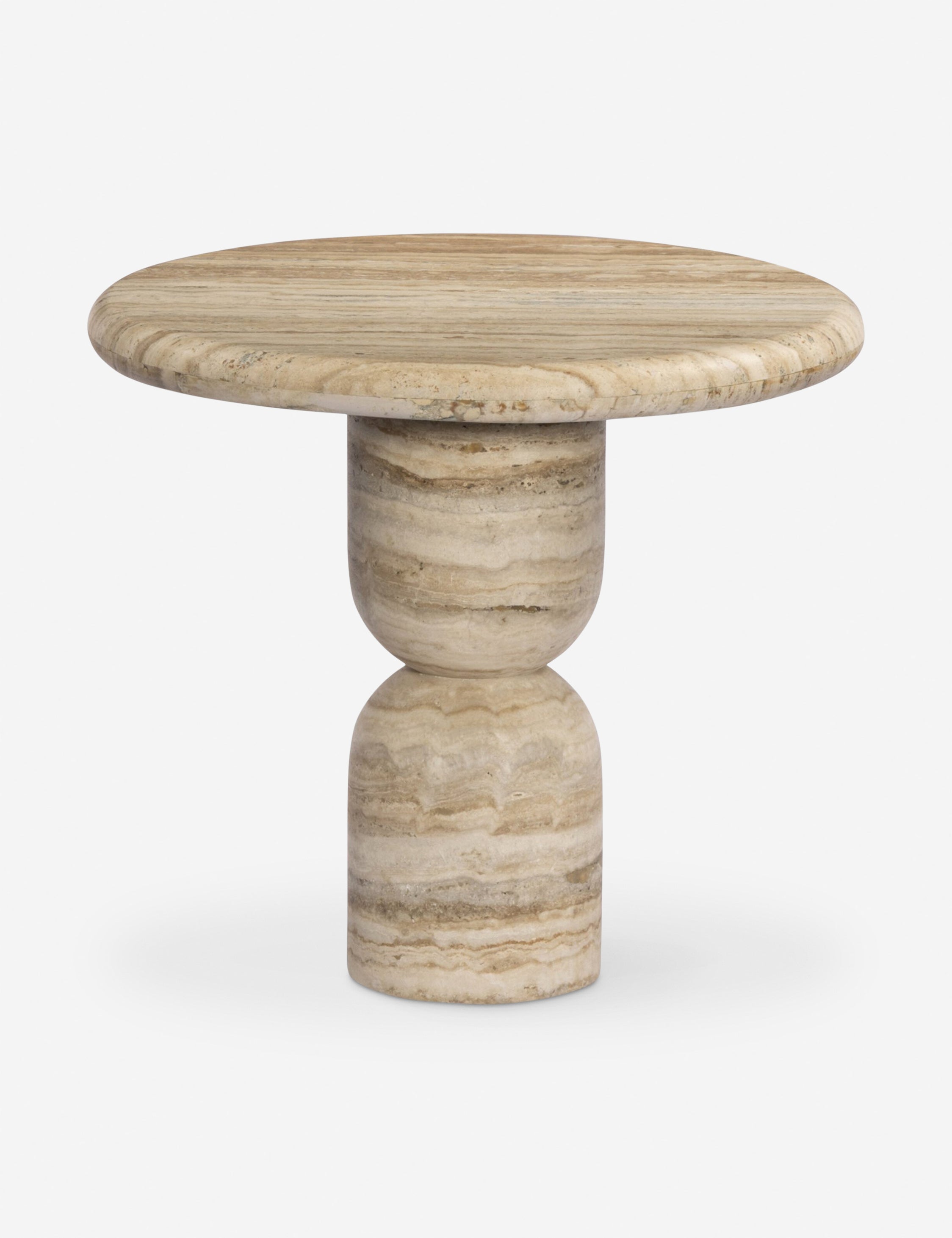 Amber Lewis x Four Hands Figueroa Round Side Table - Modern Accent Table for Living Room, Bedroom, or Office Decor