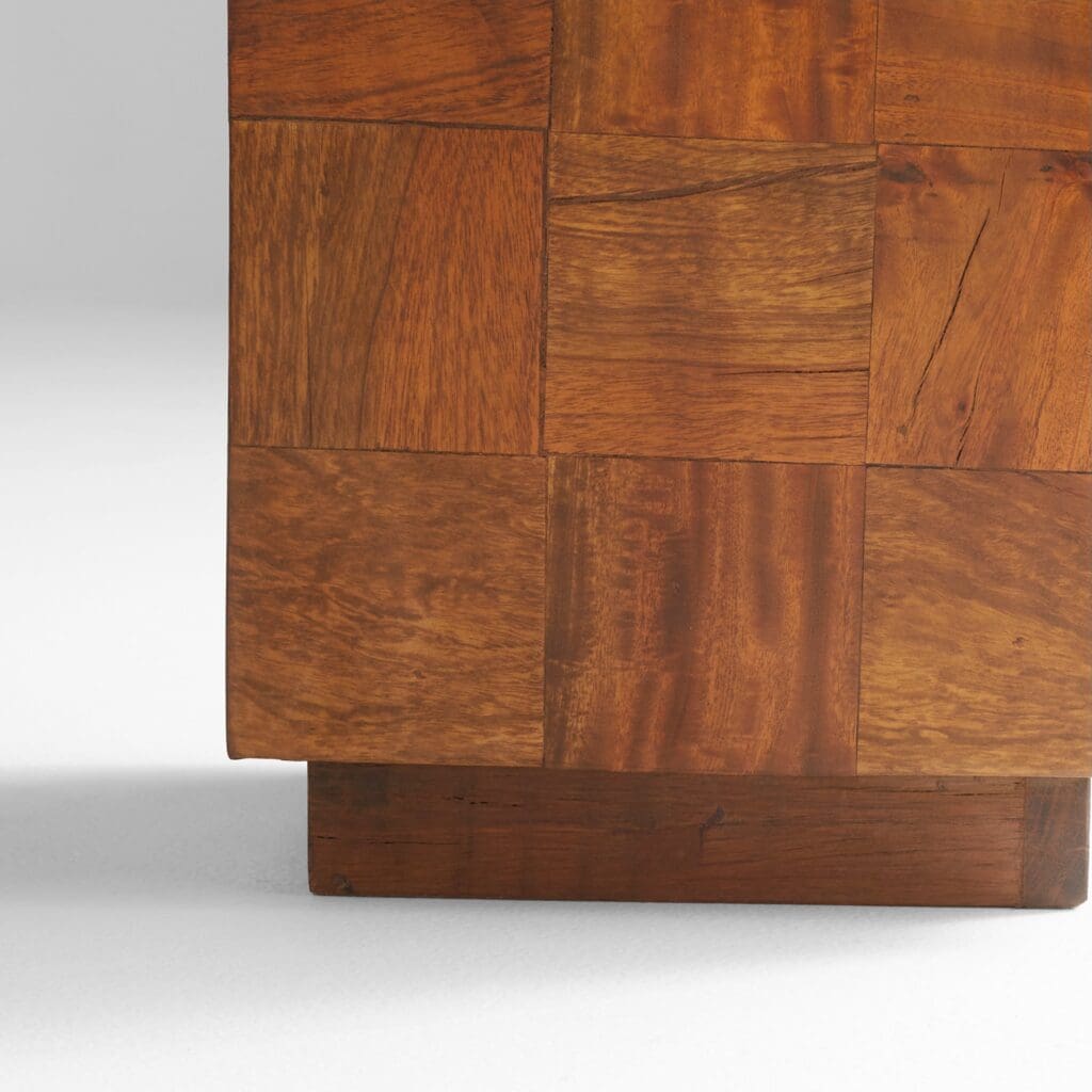 Cyan Design 11606 Halma Pedestal - Small Oak Wooden Stand for Home Decor, Display, or Entryway Accent