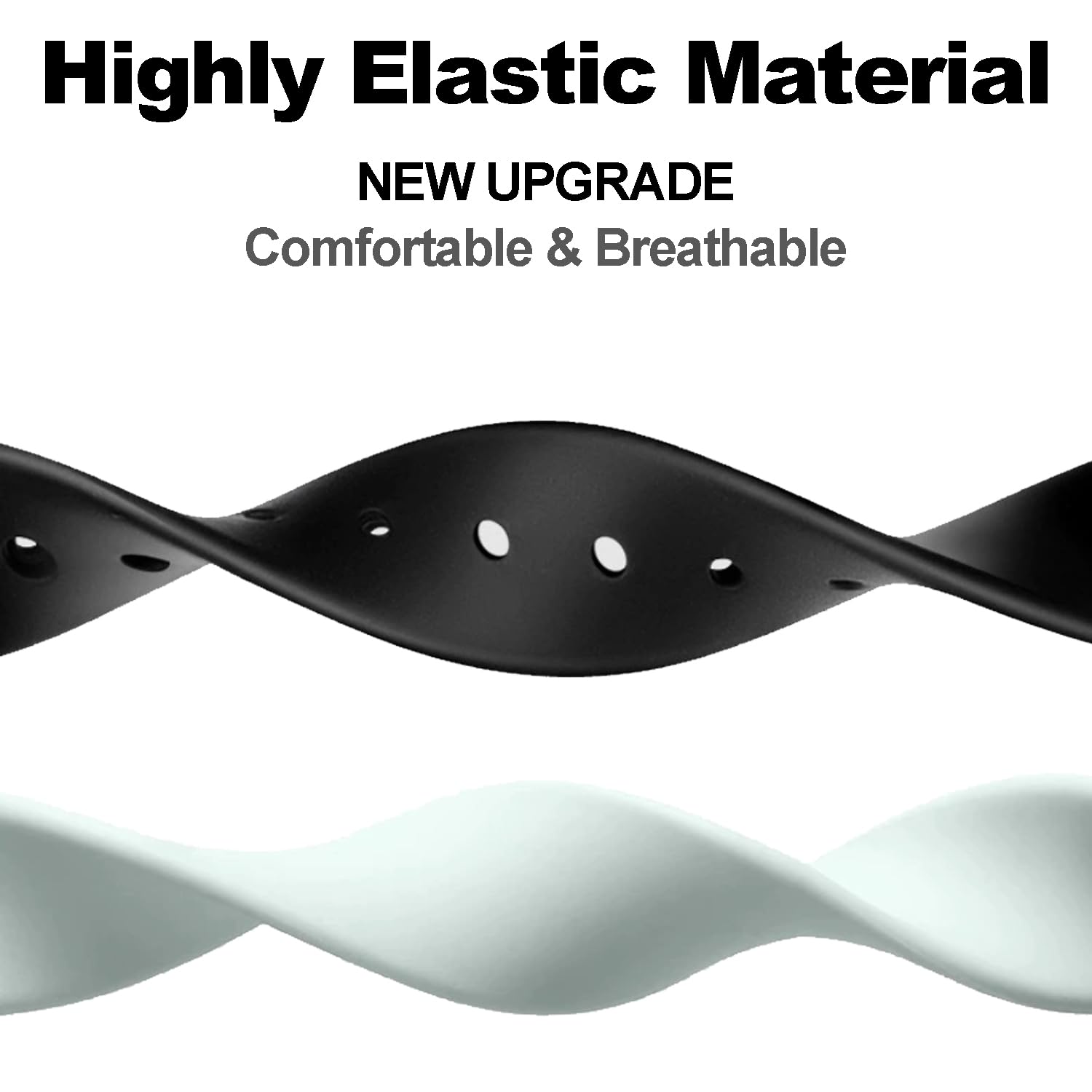 BABEJIA 3PCS Replacement Bracelets for Xiaomi Mi Band 9/8 - Soft, Breathable, Adjustable Wristbands for Xiaomi Smart Band 9 & 8 - Perfect for Fitness, Running, Swimming & Daily Wear