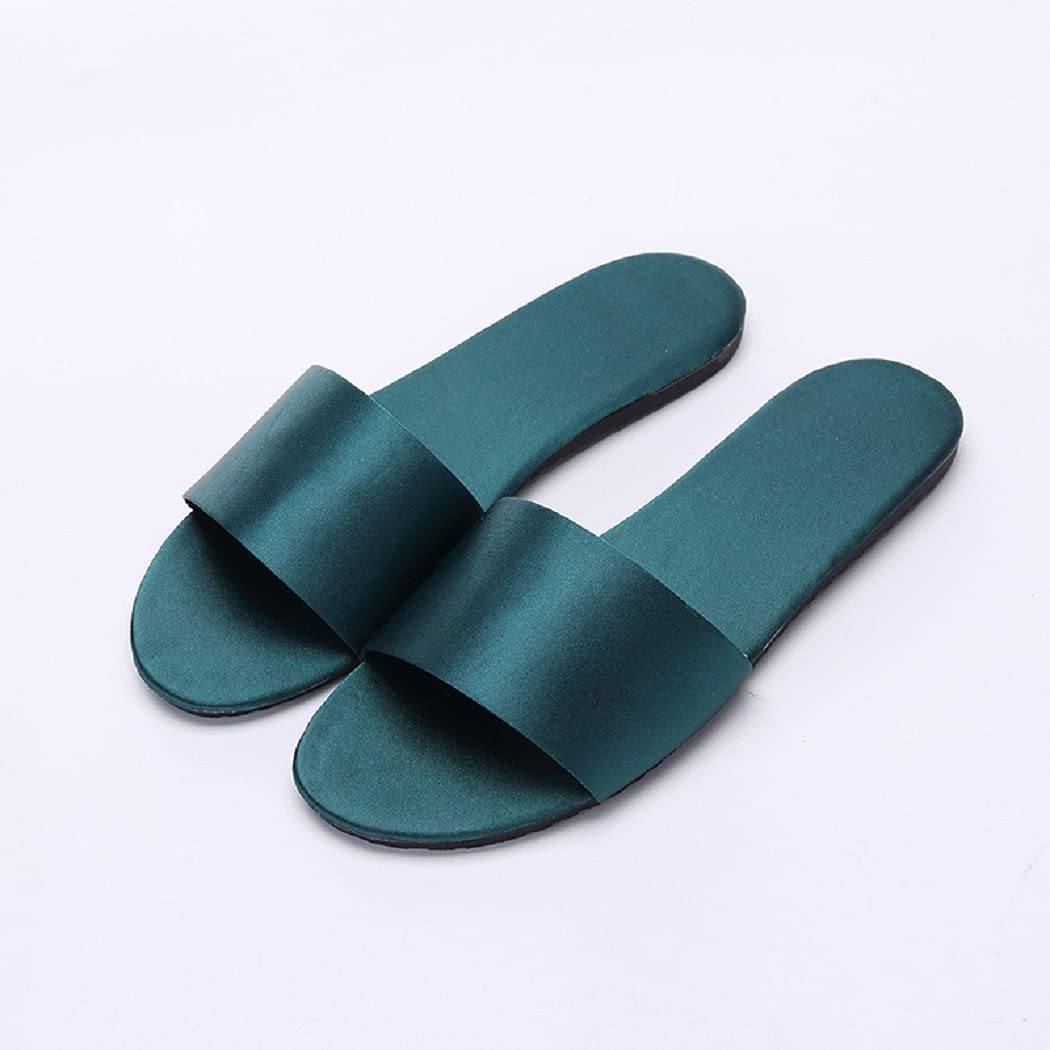 HANDKEI Women's Summer Satin Slippers - Breathable Indoor Flat Sandals for Home, Spa & Relaxation | Comfortable House Shoes for Women