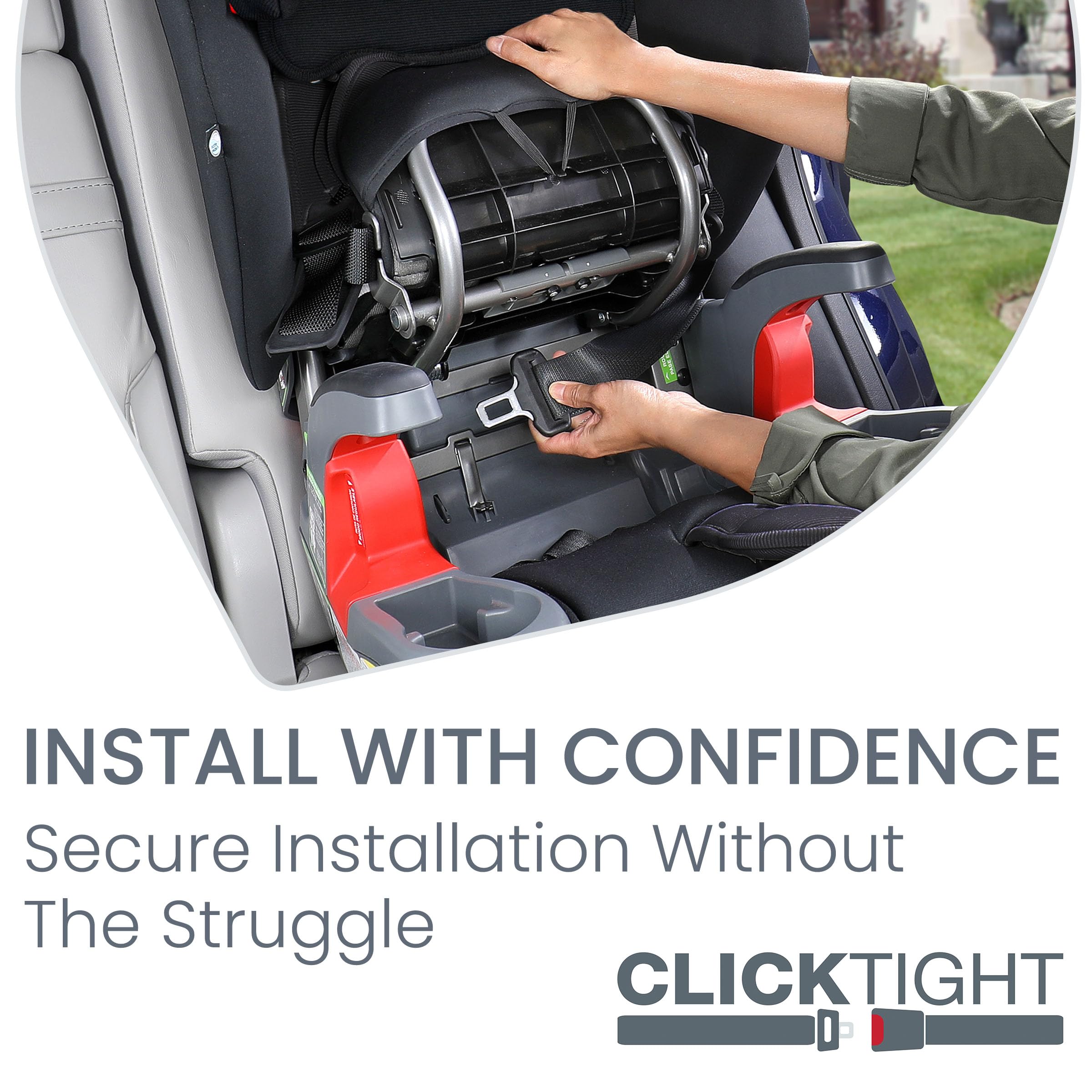 Britax Grow with You ClickTight Harness-2-Booster Car Seat - 2-in-1 Convertible High Back Booster for Toddlers & Kids | Safe & Comfortable | Black Contour Design | Perfect for Long Road Trips & Daily Commutes