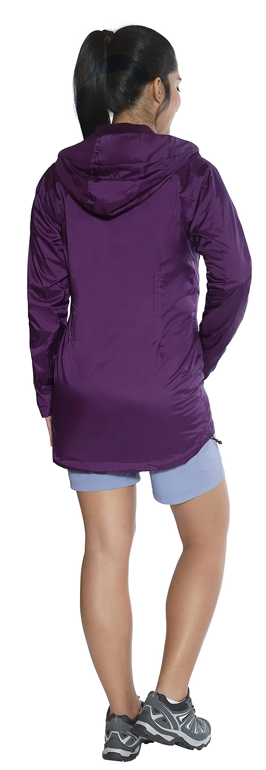 Arctix Women's Waterproof Fleece Lined Rain Jacket - Lightweight Windproof Outdoor Coat for Hiking, Camping & Everyday Wear