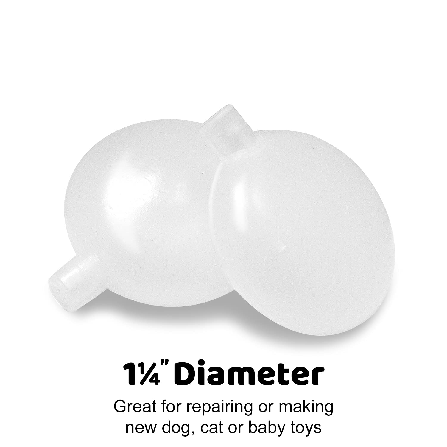 Downtown Pet Supply Dog Toy Squeakers - 20 Pack Small Replacement Squeakers (1.25 Inch Diameter) for Repairing Squeaky Dog Toys, Cat Toys & Baby Toys - Perfect for DIY Pet Toys & Arts & Crafts Projects - Great for Chew-Resistant Toy Maintenance & Creative Crafting