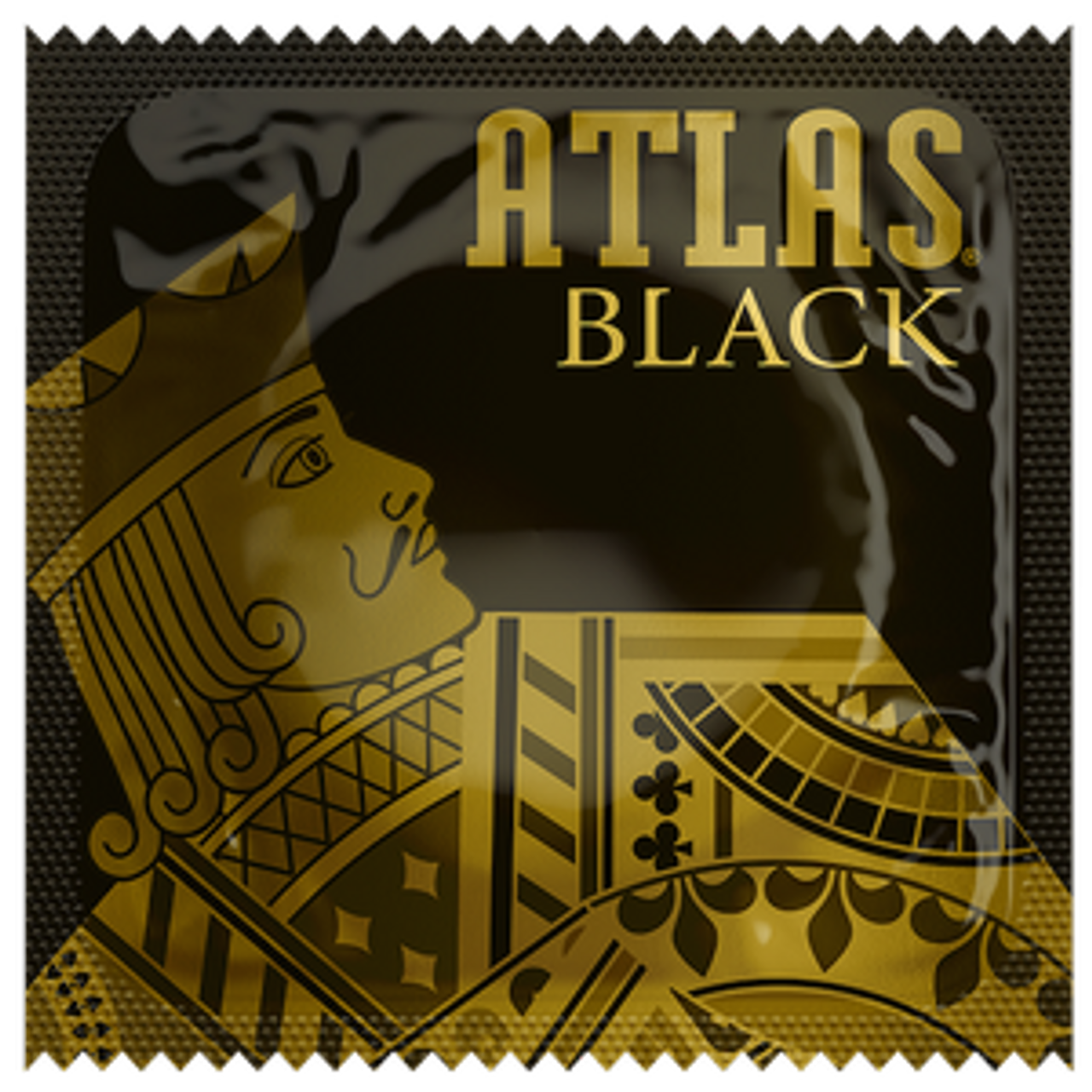 Premium Atlas Black Condoms - Ultra Thin, Smooth & Safe Latex Protection for Enhanced Pleasure - Perfect for Couples & Sensual Moments