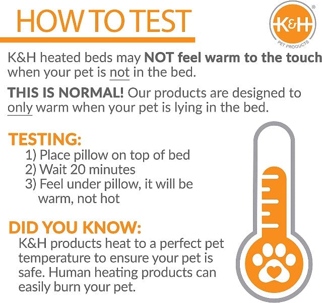 K&H Thermo Basket Pet Bed - Self-Warming Cat & Dog Bed with Soft Fleece Lining, Ideal for Indoor Use in Winter & Cold Weather - Cozy & Comfortable for Small to Medium Pets
