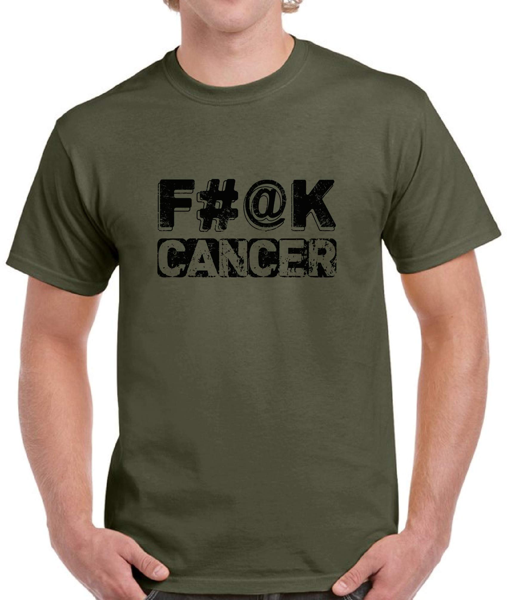 Men's Fuck Cancer T-Shirts - Support Cancer Awareness & Survivor Tees for Men - Comfortable Cotton Shirts for Fundraisers, Walks & Everyday Wear