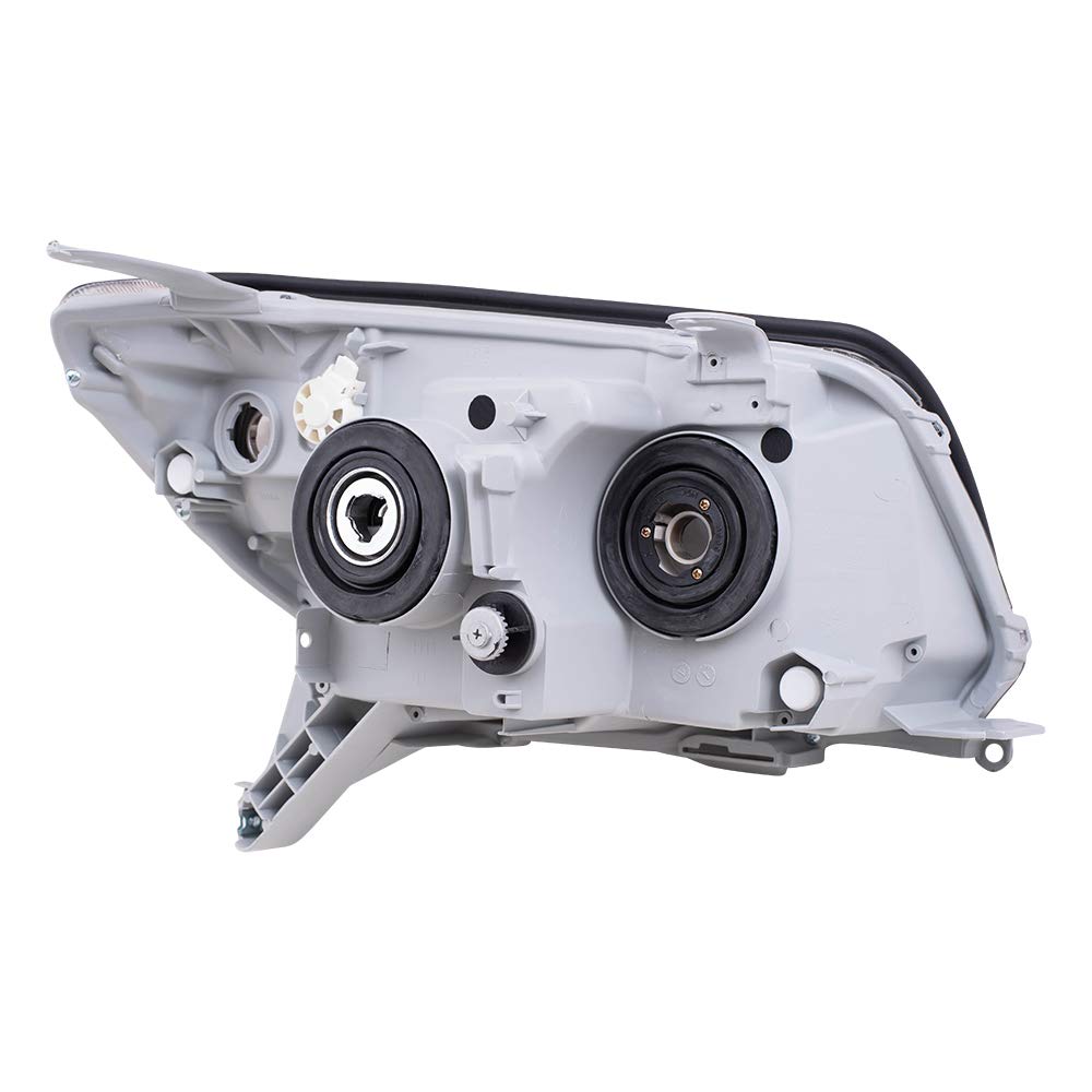 Brock Replacement Headlights for 2006-2009 Toyota 4Runner SUV - Driver & Passenger Side Smoked Bezels Headlamps (Compatible with OEM 81170-35451 & 81130-35471) - Perfect for Night Driving & Off-Road Adventures