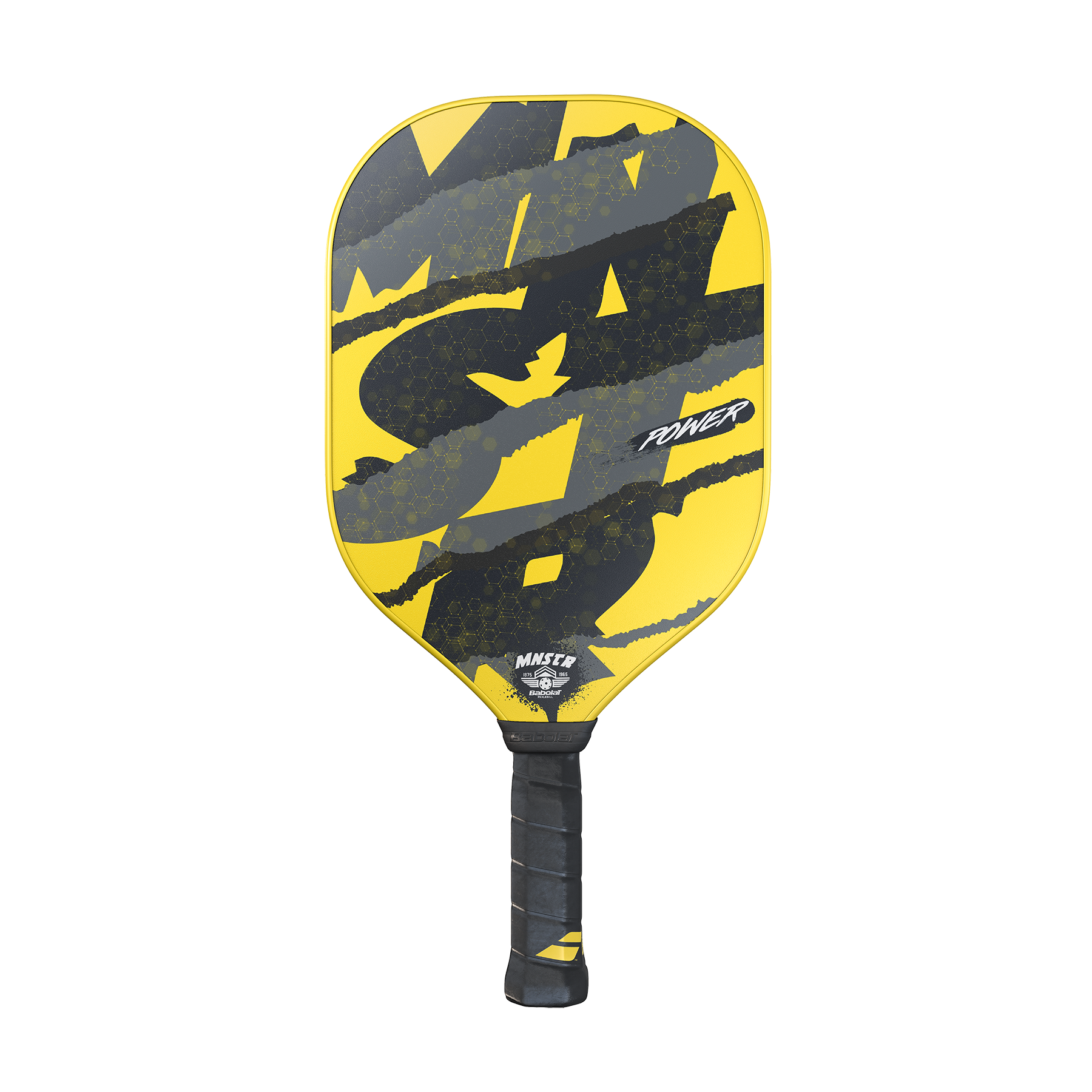 Babolat MNSTR Power Pickleball Paddle - 8.1oz Lightweight Carbon Fiber Racket - Yellow/Black Design - Perfect for Competitive Play & Outdoor Recreation