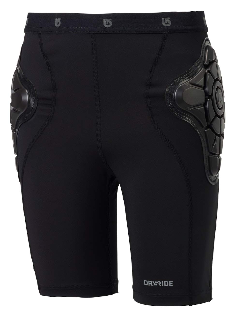 Burton Kids Total Impact Shorts - Durable & Comfortable Boys & Girls Athletic Shorts (True Black, Large) - Perfect for Skateboarding, Soccer & Outdoor Play