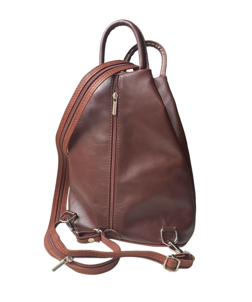 Stylish Convertible Leather Backpack Purse for Women - Waterproof Travel Laptop Bag & Fashionable Crossbody Handbag for Work, School & Outdoor Adventures