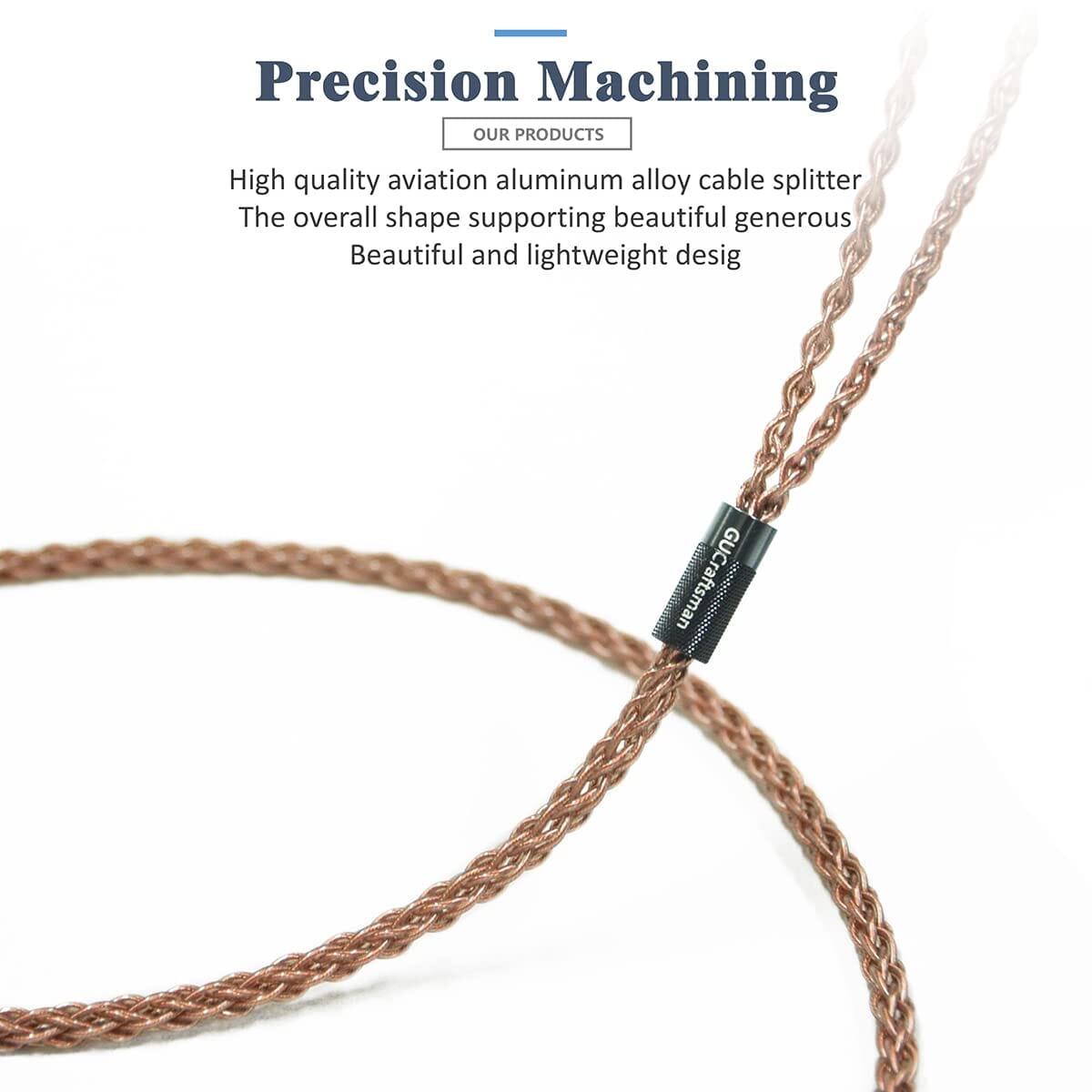Premium GUCraftsman 6N Single Crystal Copper Audio Upgrade Cable for Meze 99 Classics/Neo/Noir Headphones - Enhanced Sound Quality for Audiophiles & Music Lovers