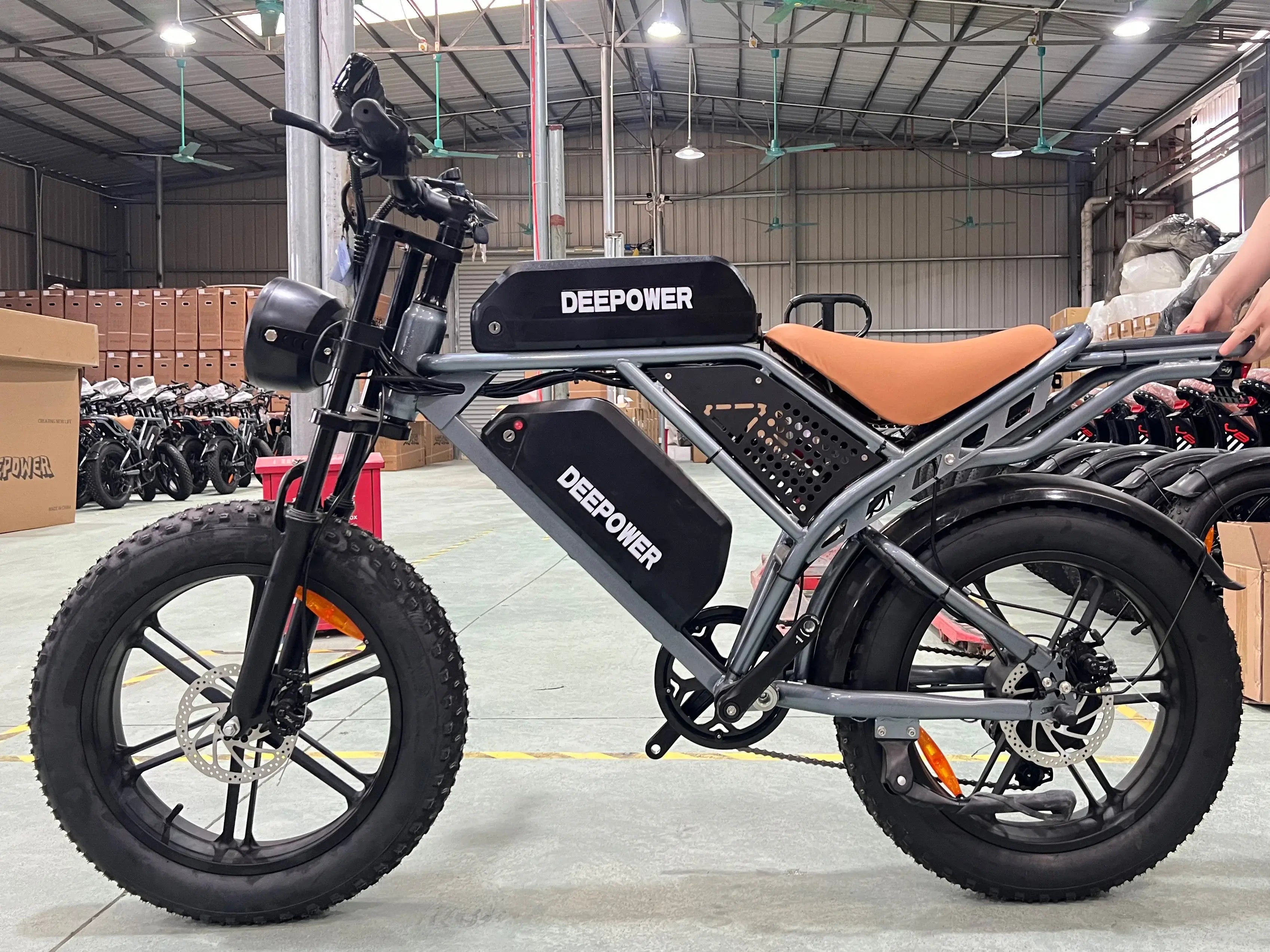 DEEPOWER DP SQ7 2000W Off Road Electric Bike – 55KM/H Top Speed, 48V Lithium Battery, Full Suspension Mountain E-Bike for Adults - Perfect for Trail Riding, Commuting & Outdoor Adventures