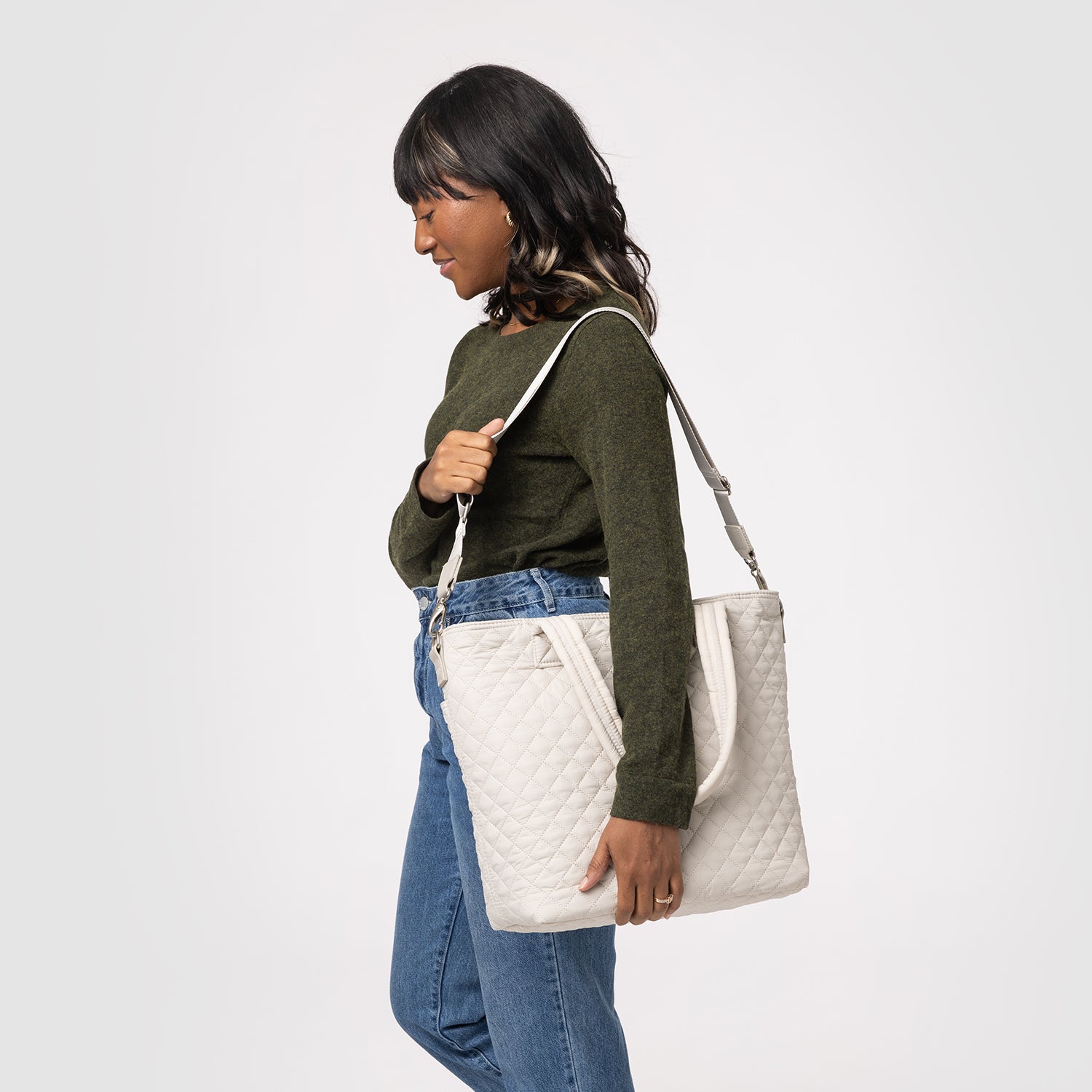 Harper Tote Quilted Handbag for Women - Stylish Crossbody Shoulder Bag with Adjustable Strap - Perfect for Work, Travel & Everyday Use