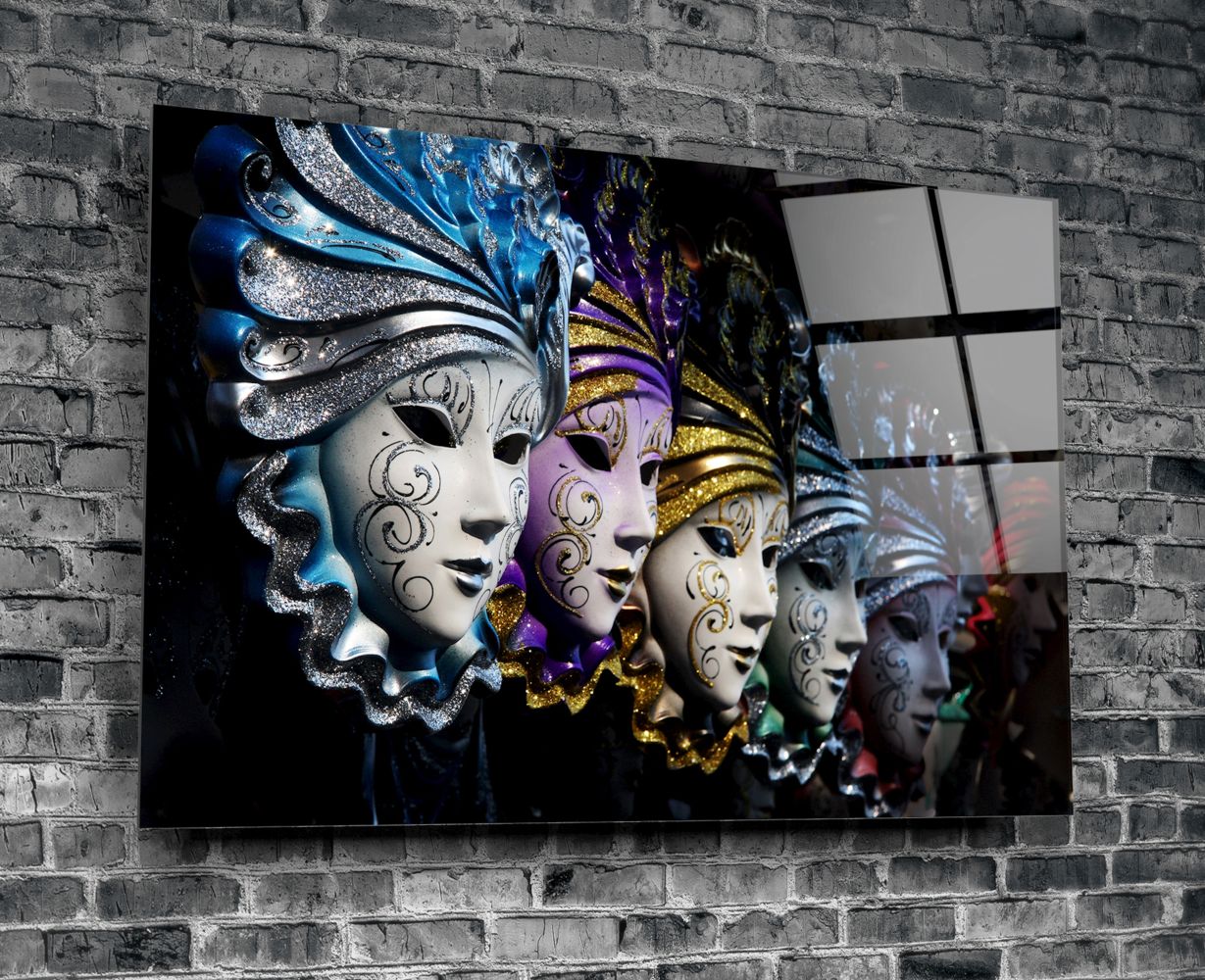Venetian Carnival Masks - Handmade Venetian Masquerade Masks for Parties, Halloween & Costume Events - Perfect for Mardi Gras, Balls & Themed Celebrations