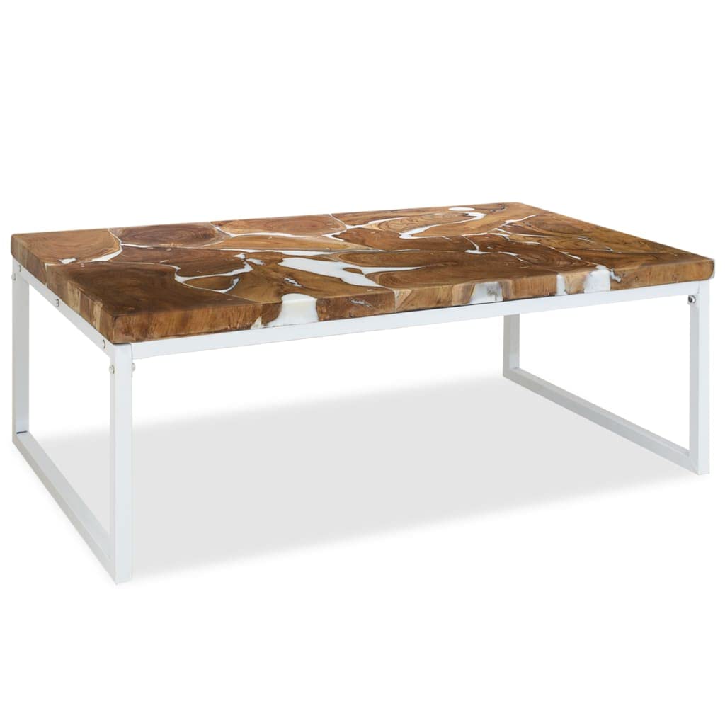 CHARMMA Teak Resin Coffee Table 43.3