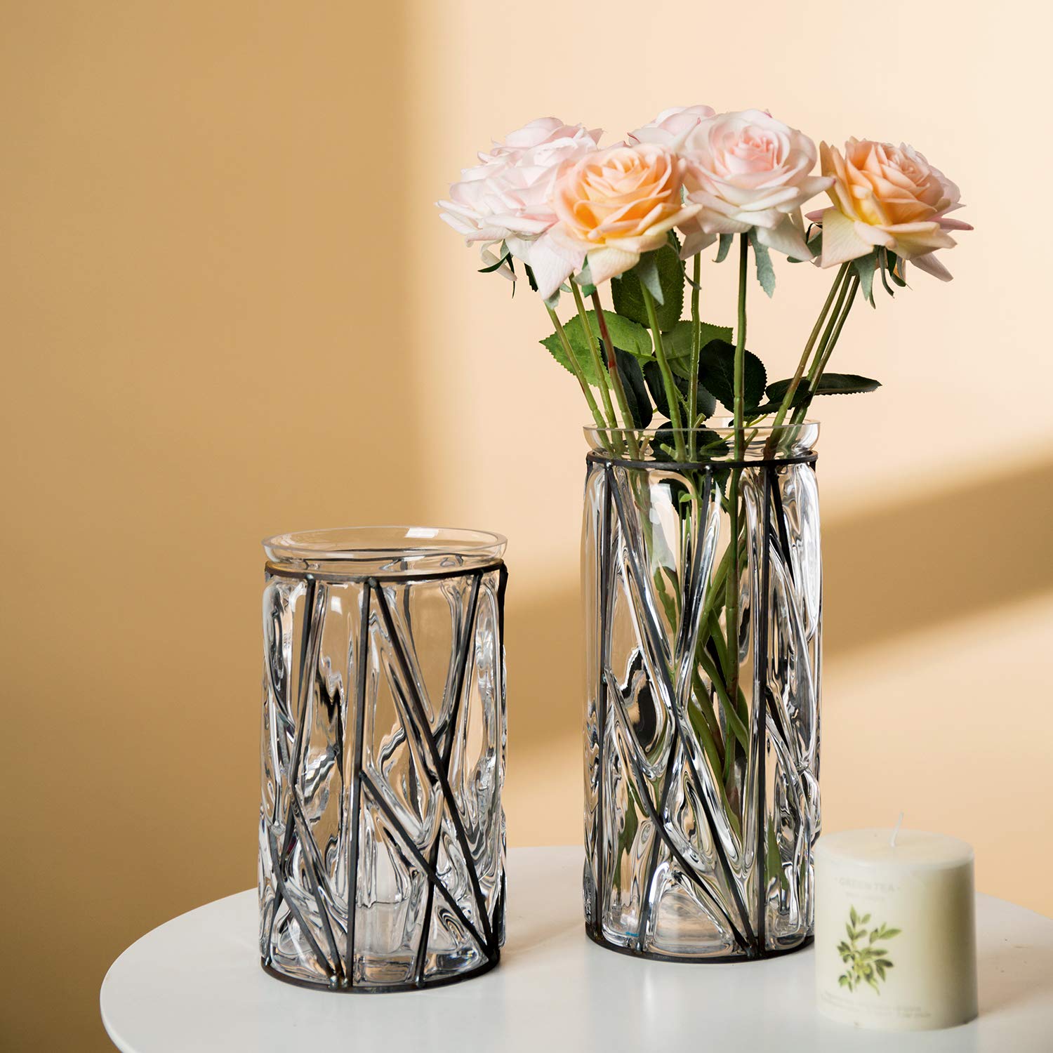 Rustic Glass Vase Set - 5