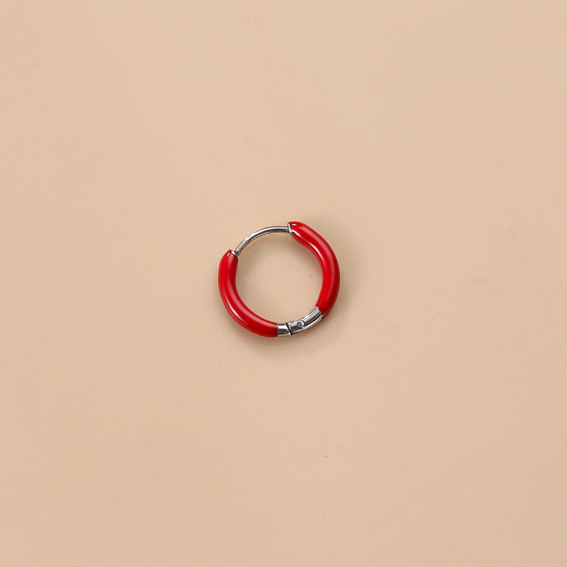 18K Gold Color Enamel Hinged Segment Ring for Women | HSPJ815 | Elegant Jewelry Gift for Anniversary, Birthday & Special Occasions