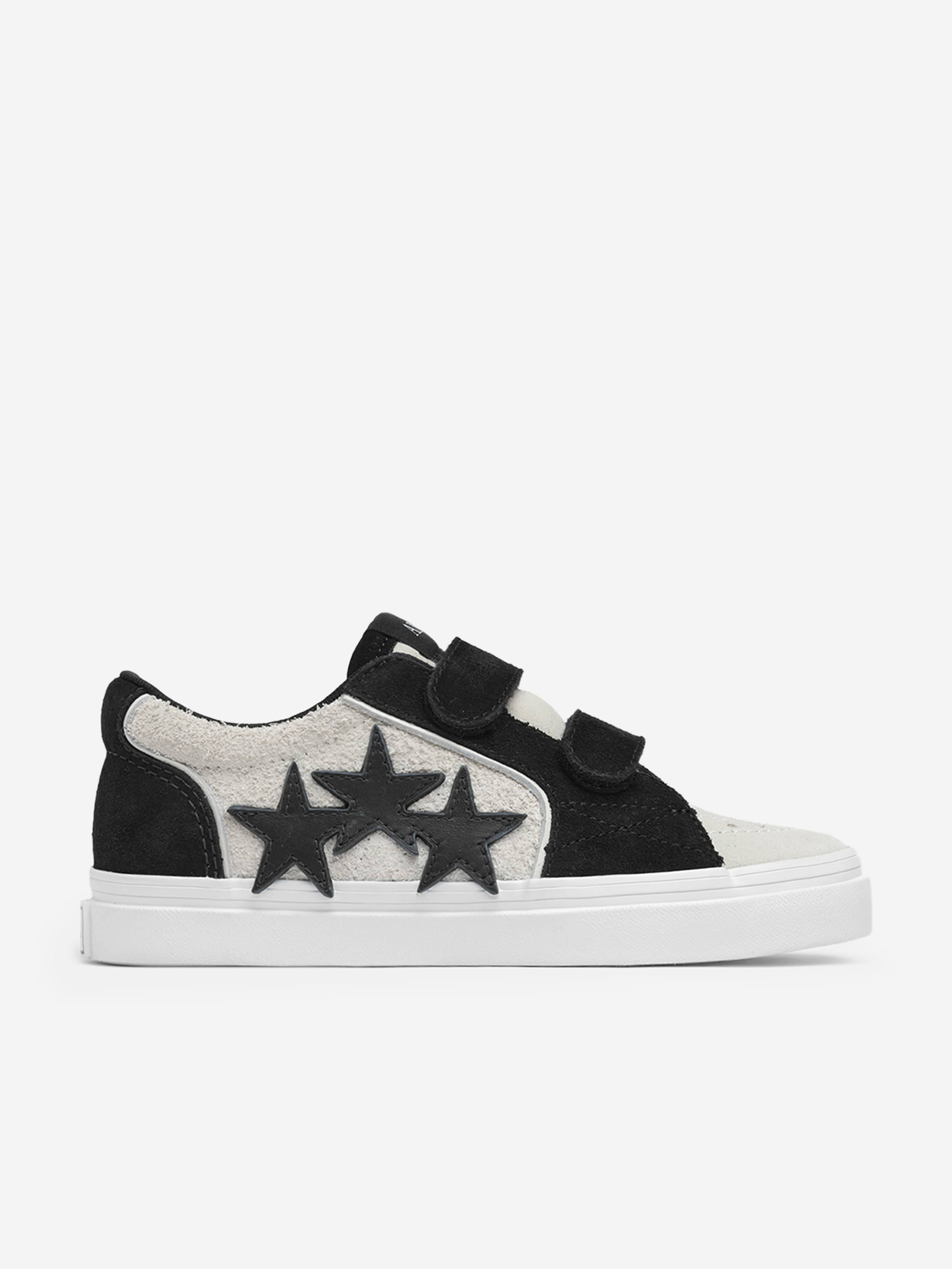 Amiri Kids Black Leather Sunset Skate Low Trainers – Stylish & Durable Sneakers for Boys & Girls | Perfect for Skateboarding, School & Casual Wear