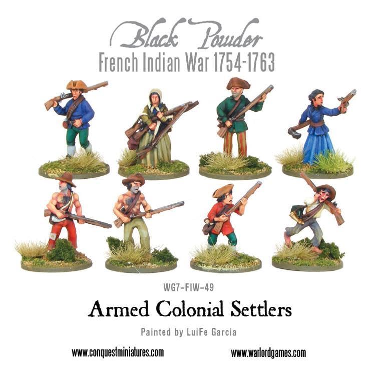 Black Powder French Indian War Miniatures for Wargaming & Tabletop Battles