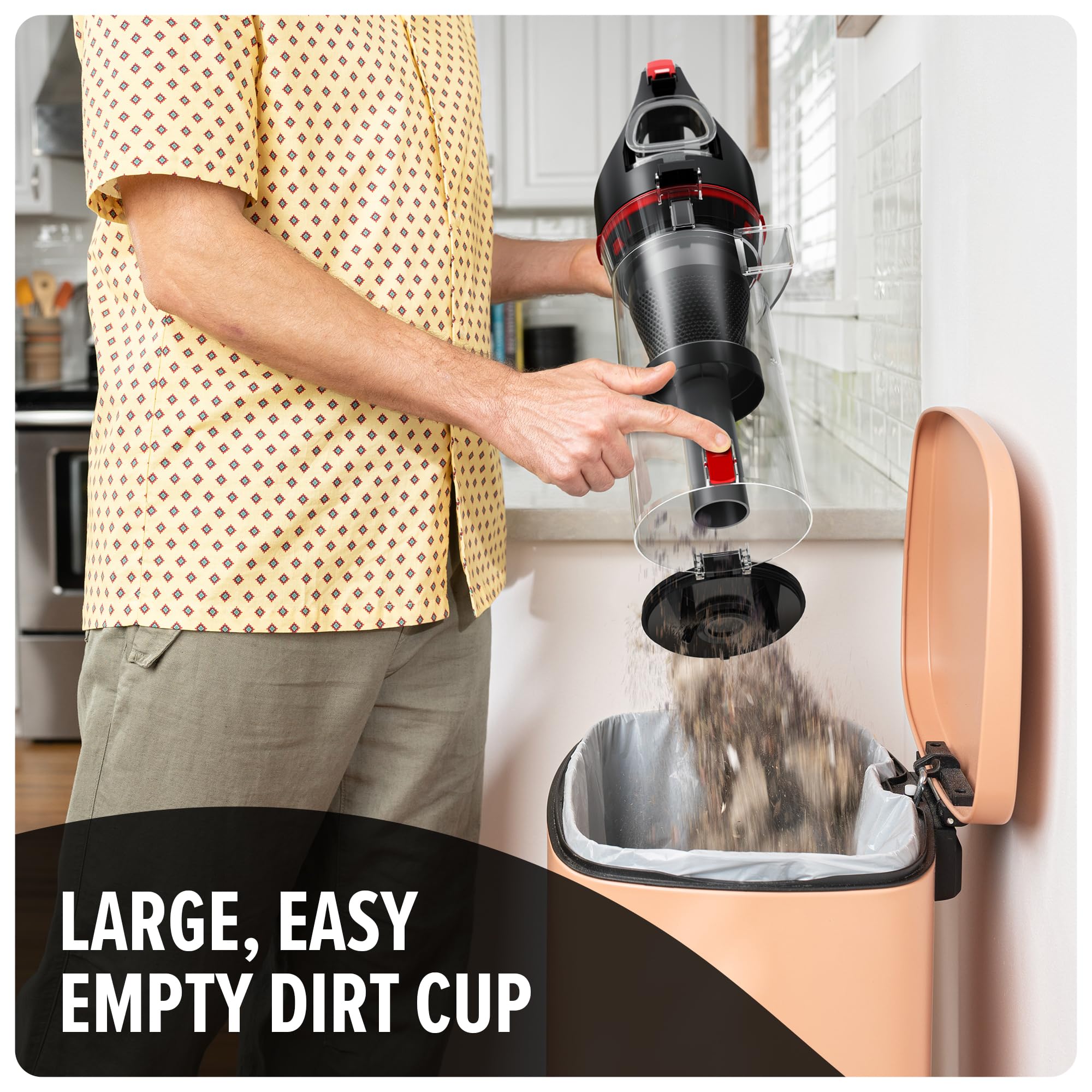 Dirt Devil Bagless Upright Vacuum for Carpets & Hard Floors - Pet Hair Tool Kit Included | Powerful Lightweight Corded Cleaner for Home & Pets