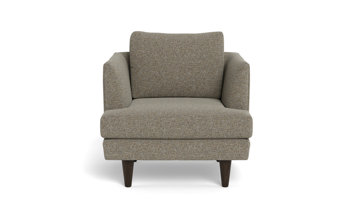 Rainey 35 Armchair - Modern Accent Chair for Living Room, Bedroom & Office - Comfortable Upholstered Lounge Chair with Wooden Legs - Perfect for Reading, Relaxing & Home Decor