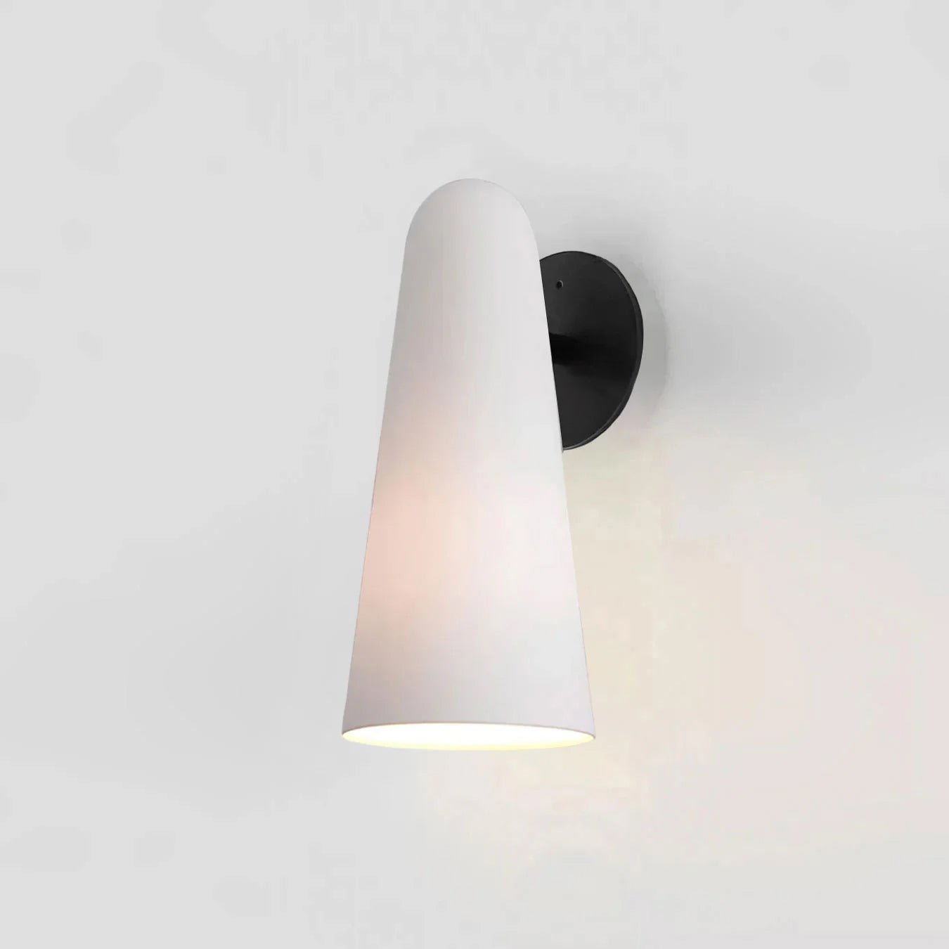 Modern Conical Glass Wall Lamp - Sleek & Stylish LED Sconce for Living Room, Bedroom, or Hallway Lighting