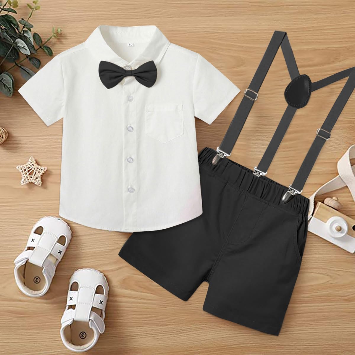 Baby Boys Tuxedo Outfit for Baptism & Special Occasions - Toddler Gentleman Suit for Weddings, Parties & Formal Events