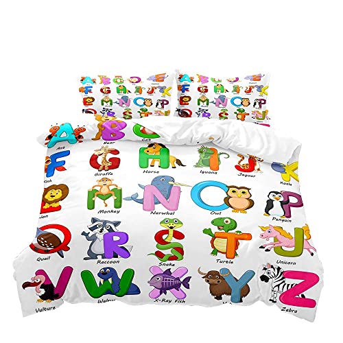 Alphabet & Cute Animals (No Comforter)