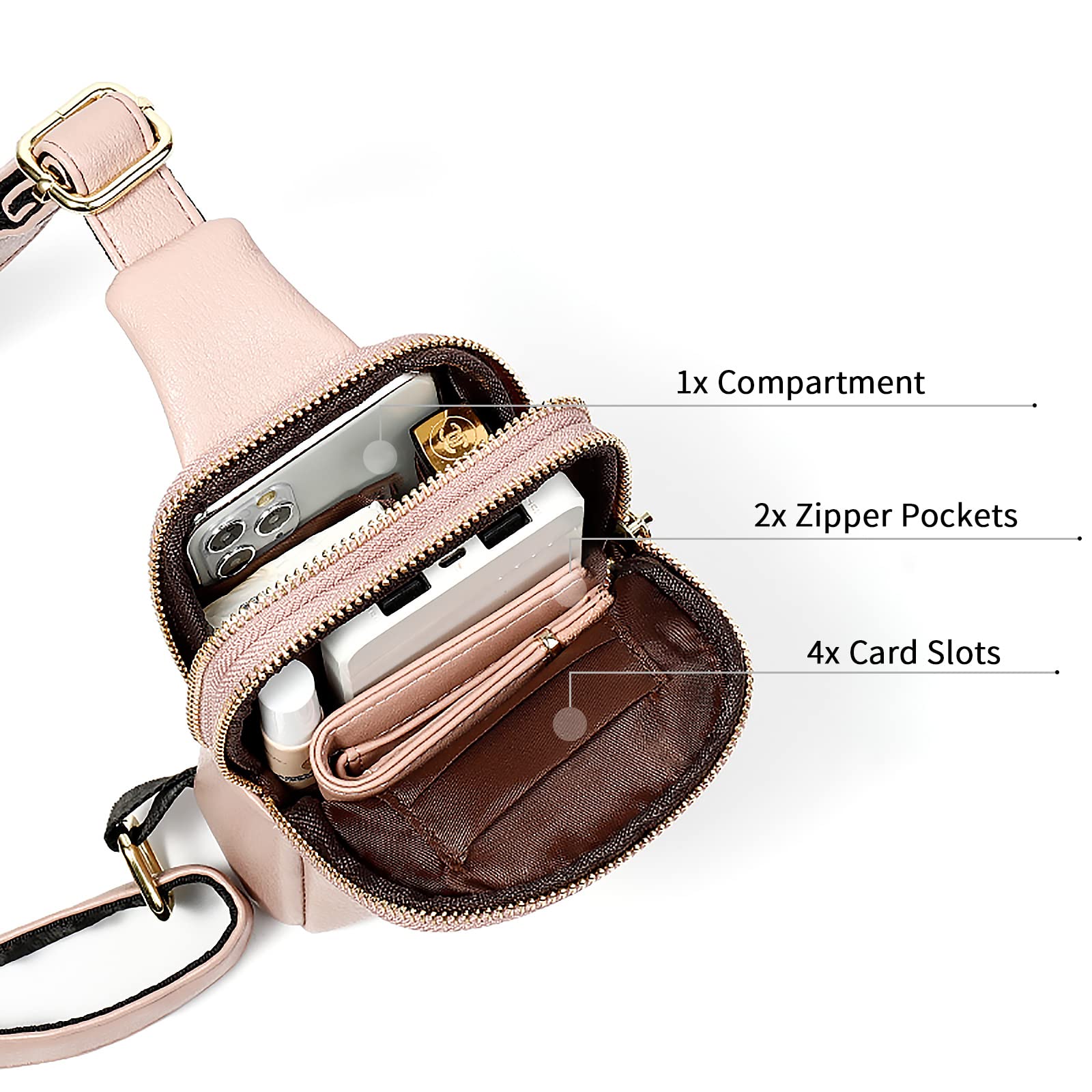 Trendy Unisex Crossbody Bag - Hiking & Travel Sling Backpack
