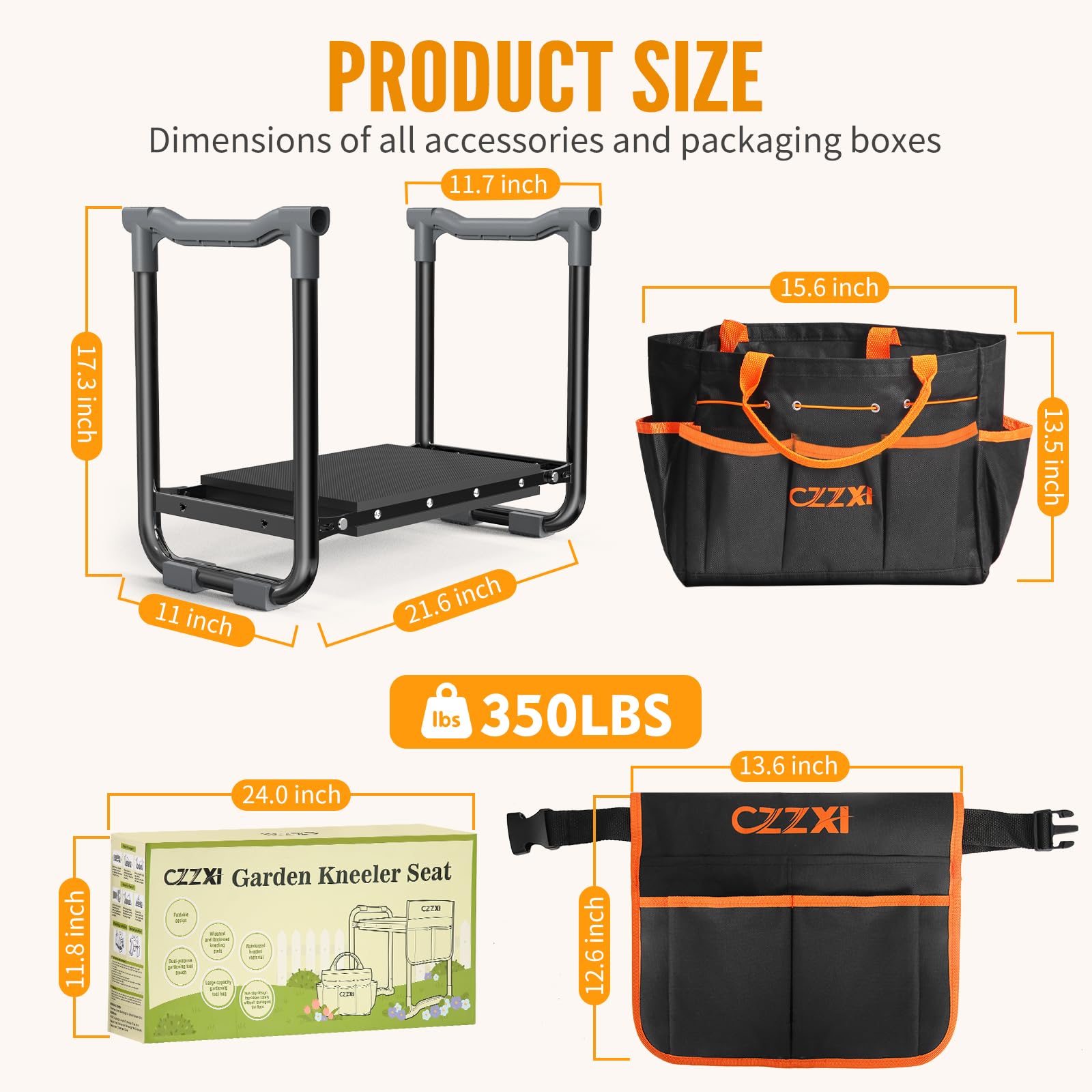 **Heavy Duty Garden Kneeler and Seat with Thick Kneeling Pad - Gardening Stool with Tool Pouch & Storage Bag - Perfect for Seniors & Outdoor Gardening Gifts**    *(Ideal for Planting, Weeding, and Comfortable Gardening Tasks - Great for Elderly & Back Pain Relief)*