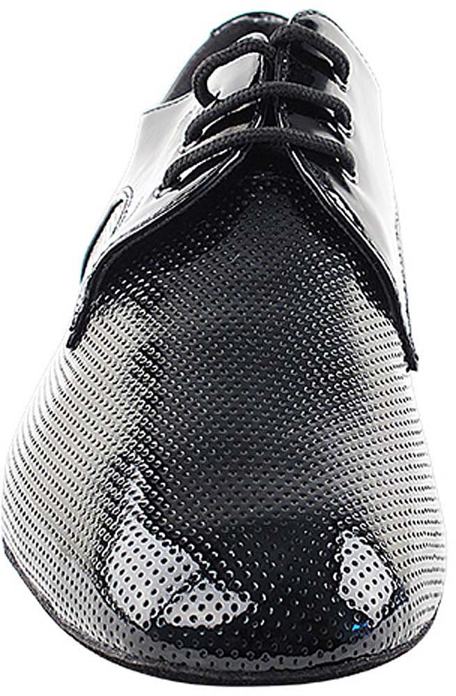 Premium Men's Ballroom Dance Shoes - Smooth Tango & Wedding Salsa Shoes - Black Patent Leather (CD9416EB) - Comfortable 1
