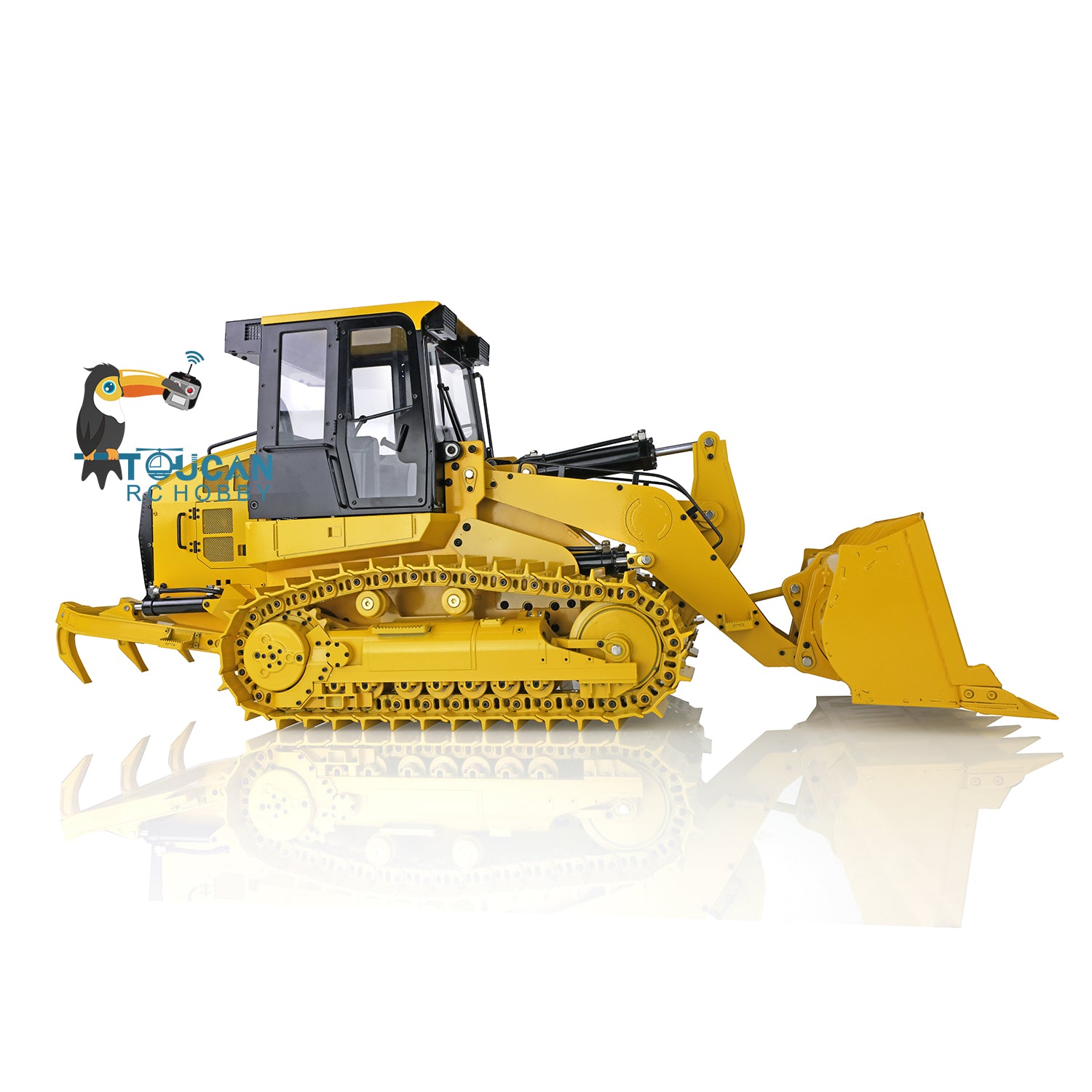 JDM 188 963D 1/14 Scale Metal Tracked RC Hydraulic Loader - Pre-Order Now | Almost Ready to Run with FS-I6S Controller, Light & Sound Effects | Perfect for Construction Simulation, Backyard Digging & RC Enthusiasts