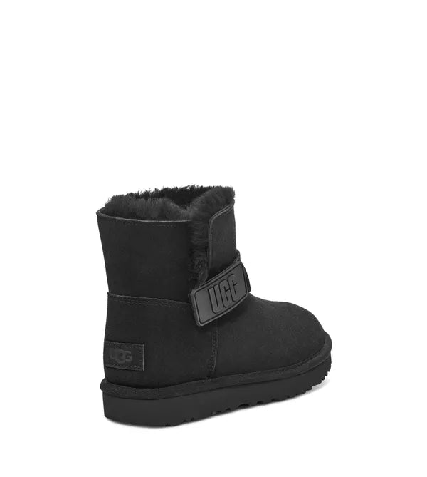 Ugg Mini Bailey Graphic Logo Strap Boots - Women's Waterproof Winter Snow Boots with Fleece Lining for Cold Weather & Outdoor Activities