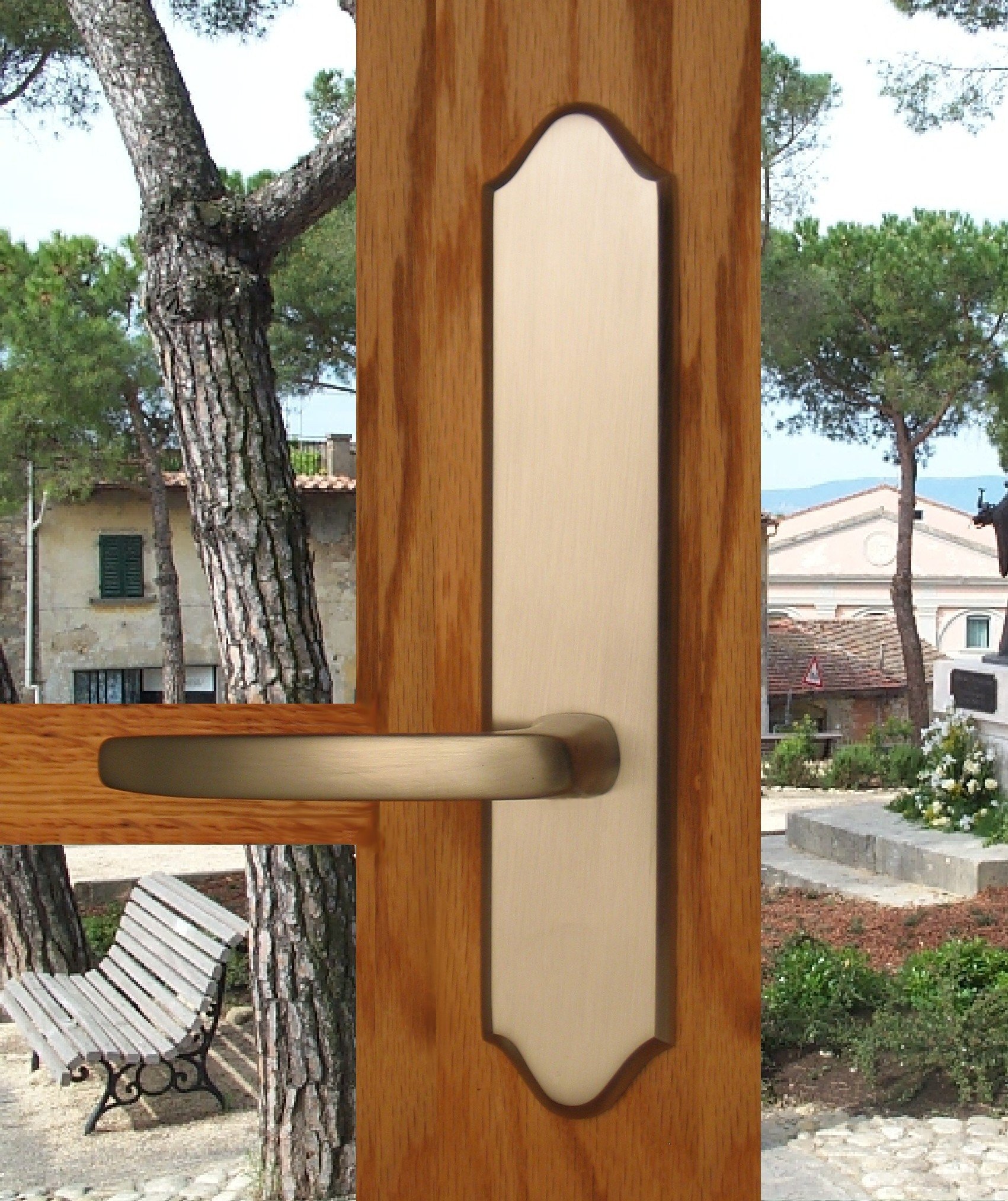 FPL Tuscany Solid Brass Full Dummy Lever Set - Polished Brass Finish for Classic Home Decor & Interior Doors