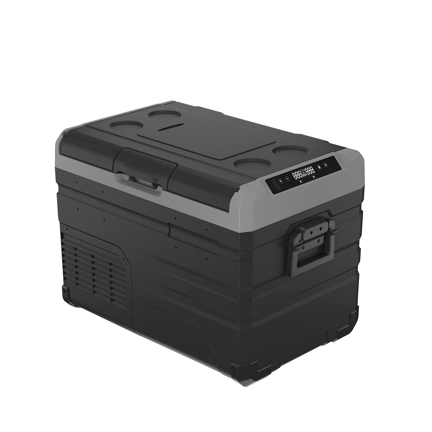 Alpicool TW35 37 Quart (35 Liter) Portable Refrigerator - Dual Zone Temperature Control, Compact Mini Fridge Freezer for Car, RV, Truck | Perfect for Camping, Road Trips, Fishing & Outdoor Adventures (12V/24V DC)